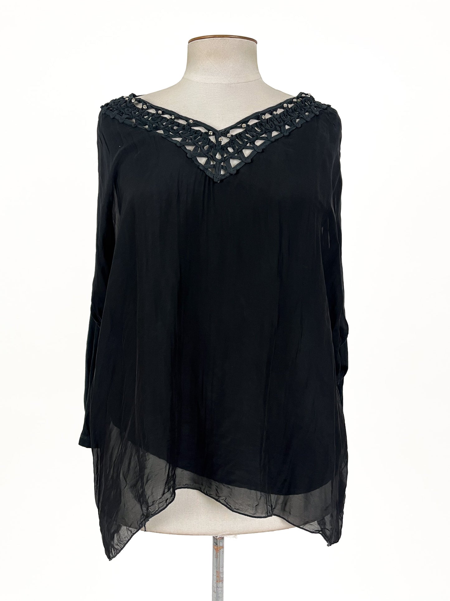 Italian Affair | Black Casual Top | Size L