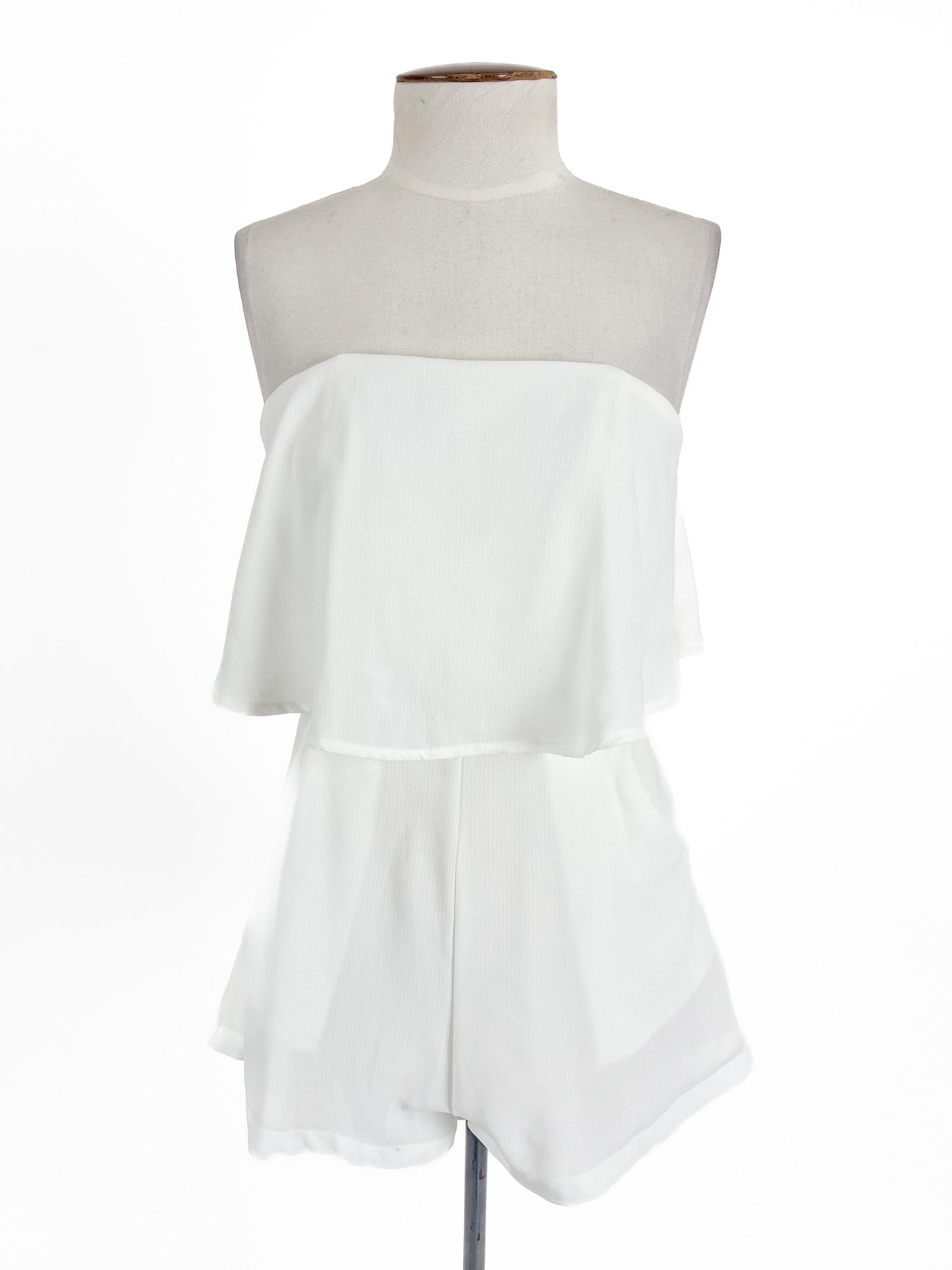 Showpo | White Casual Playsuit | Size 6