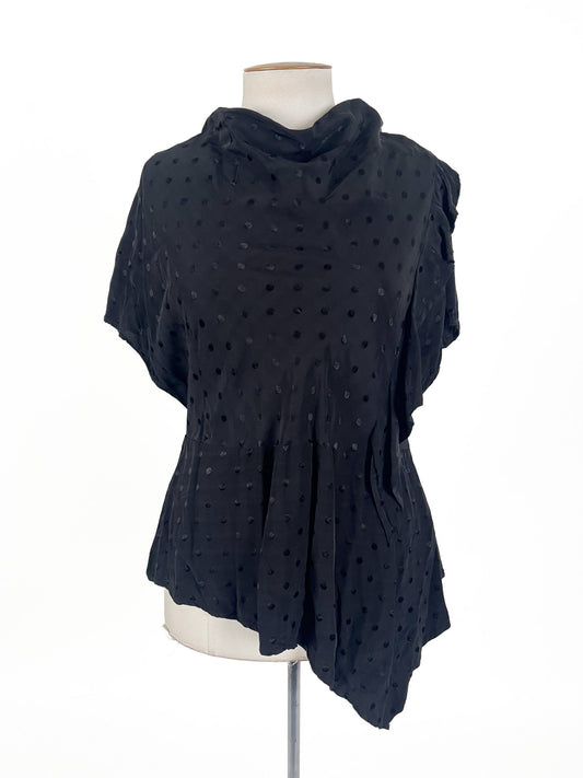 Issac + Lulu - Black Blouse (Size 14)