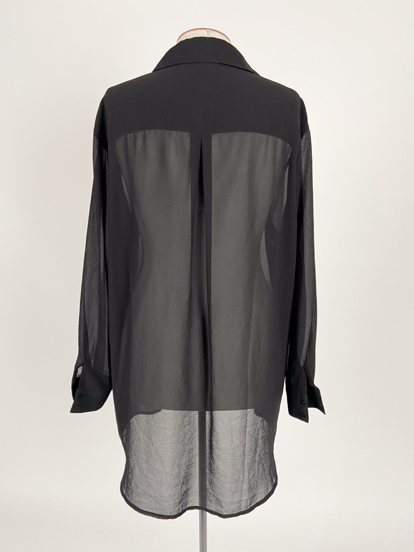 White Fox | Black Casual Top | Size S