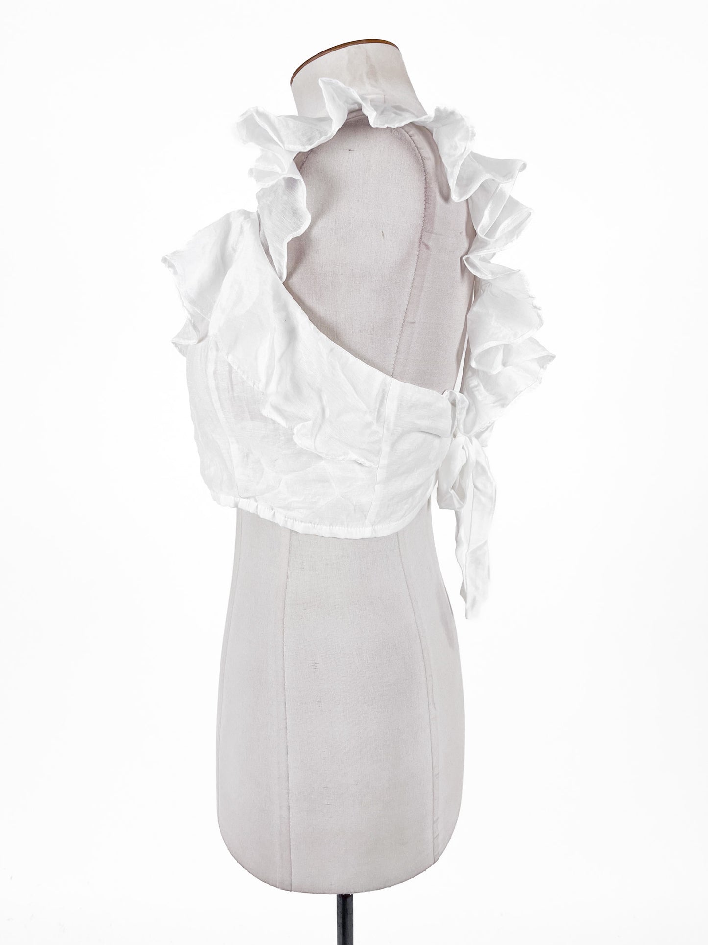 Pia | White Casual/Cocktail Top | Size L