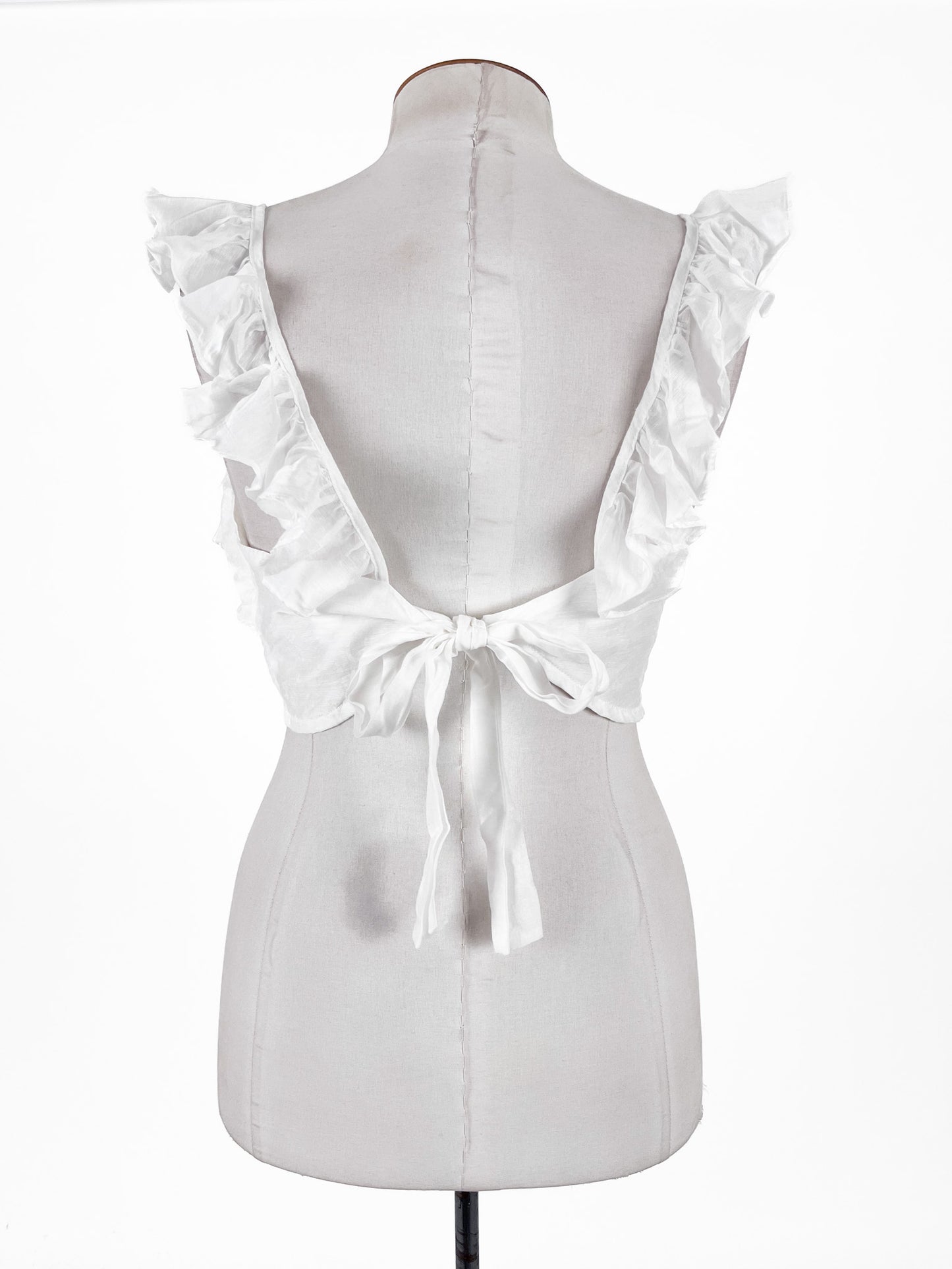 Pia | White Casual/Cocktail Top | Size L