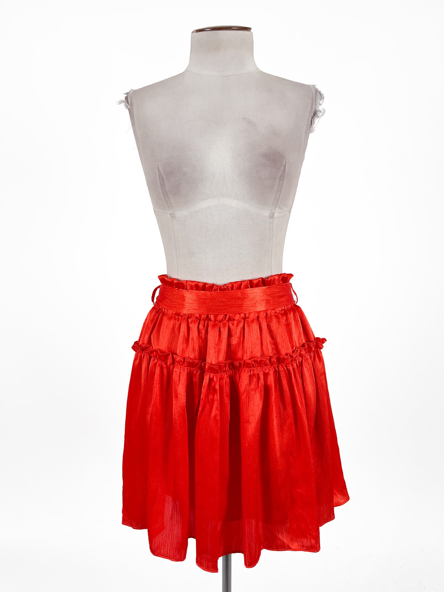 Pia | Orange Cocktail Skirt | Size XS