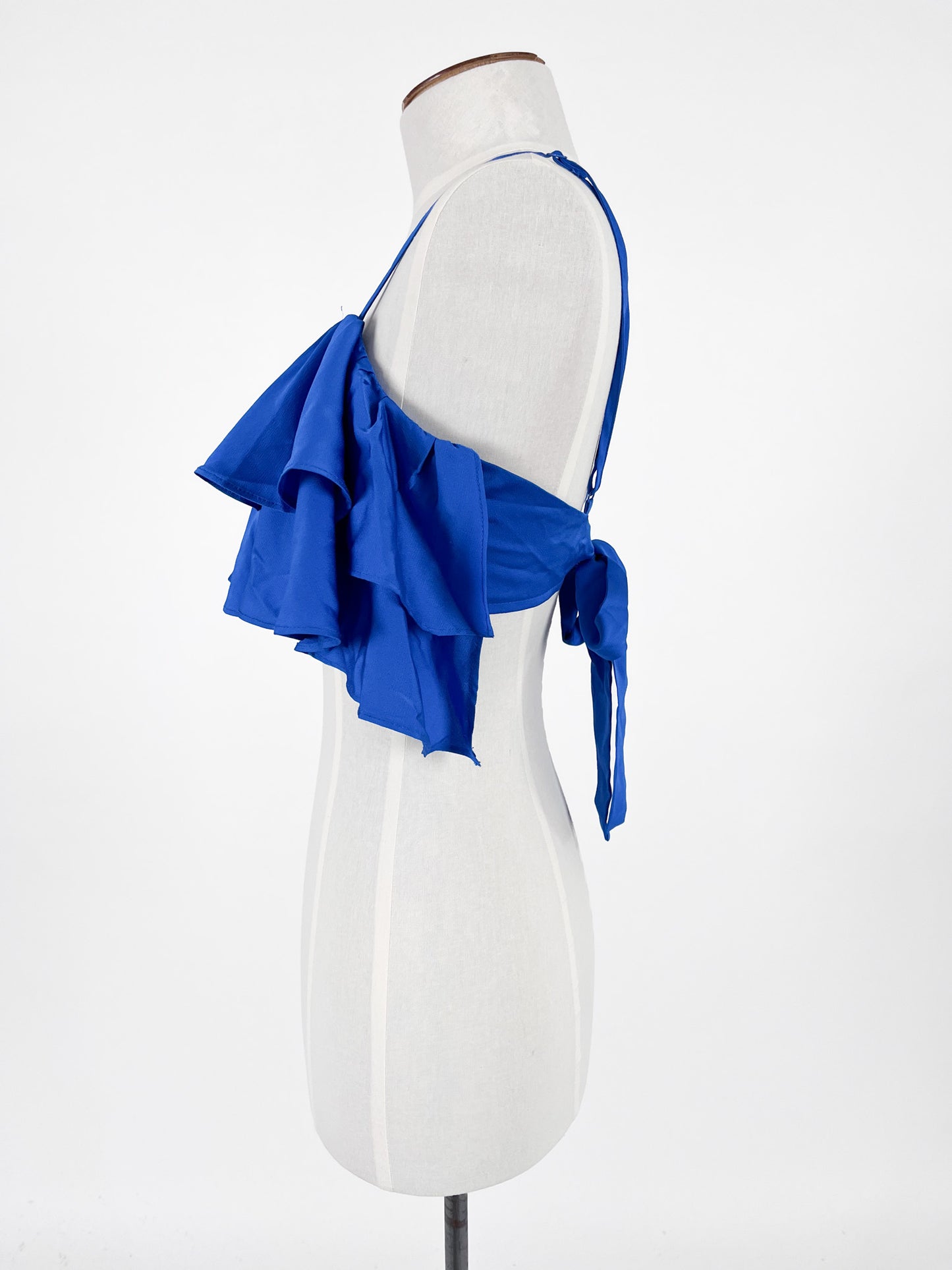 Pia | Blue Cocktail Top | Size XS