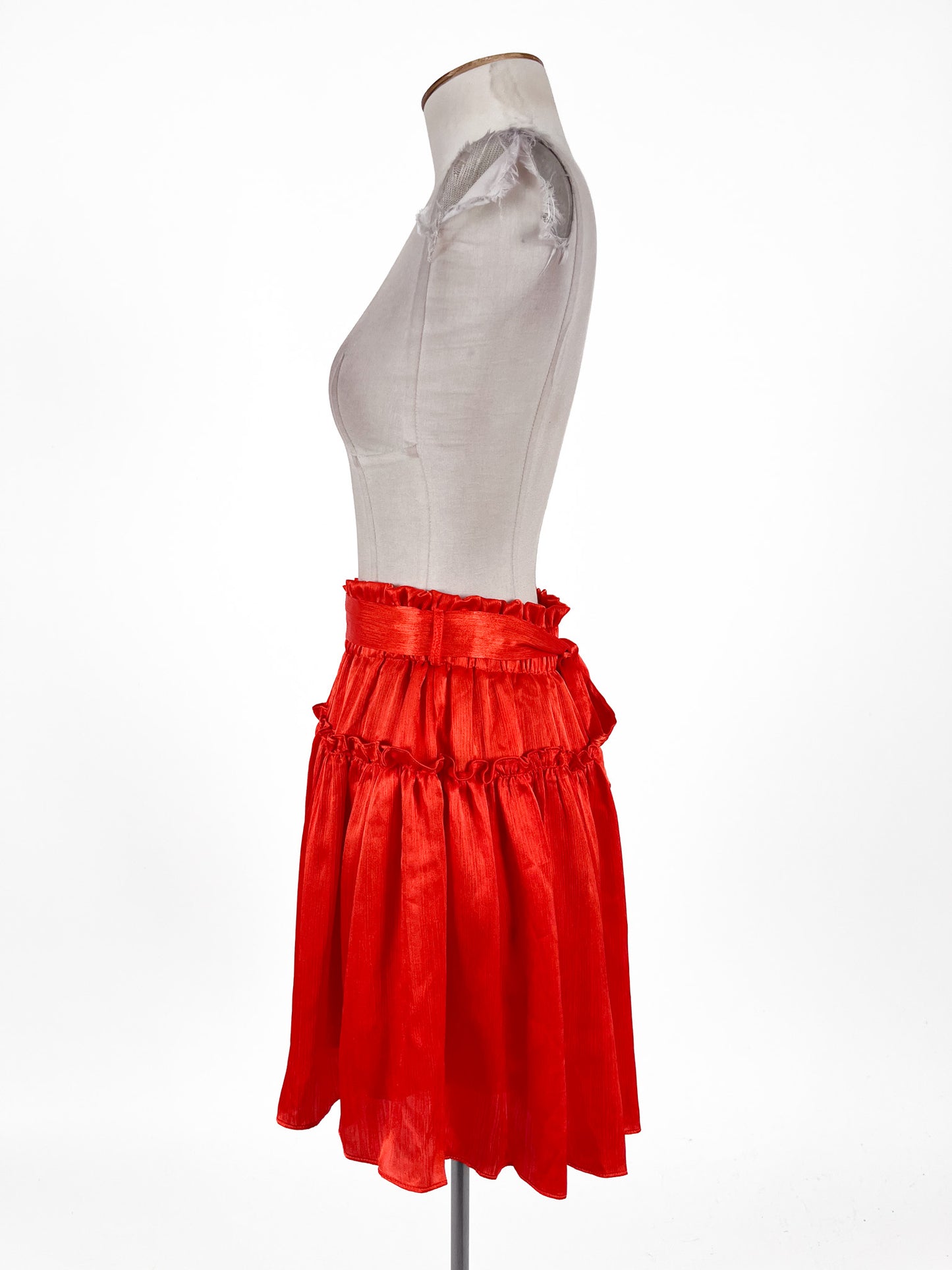 Pia | Orange Cocktail Skirt | Size XS