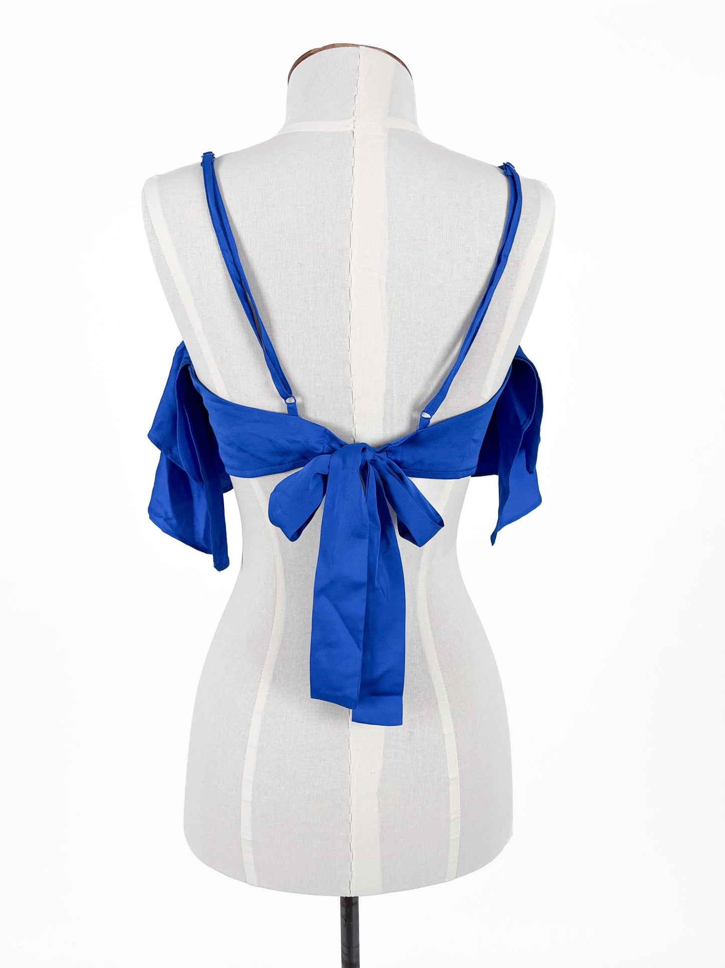 Pia | Blue Cocktail Top | Size XS