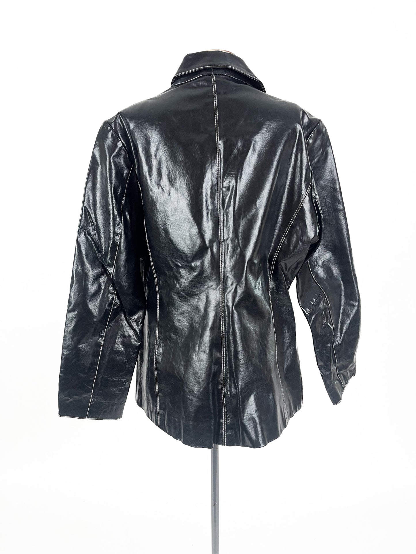 Repeat - Black Leather Jacket (Size XL)
