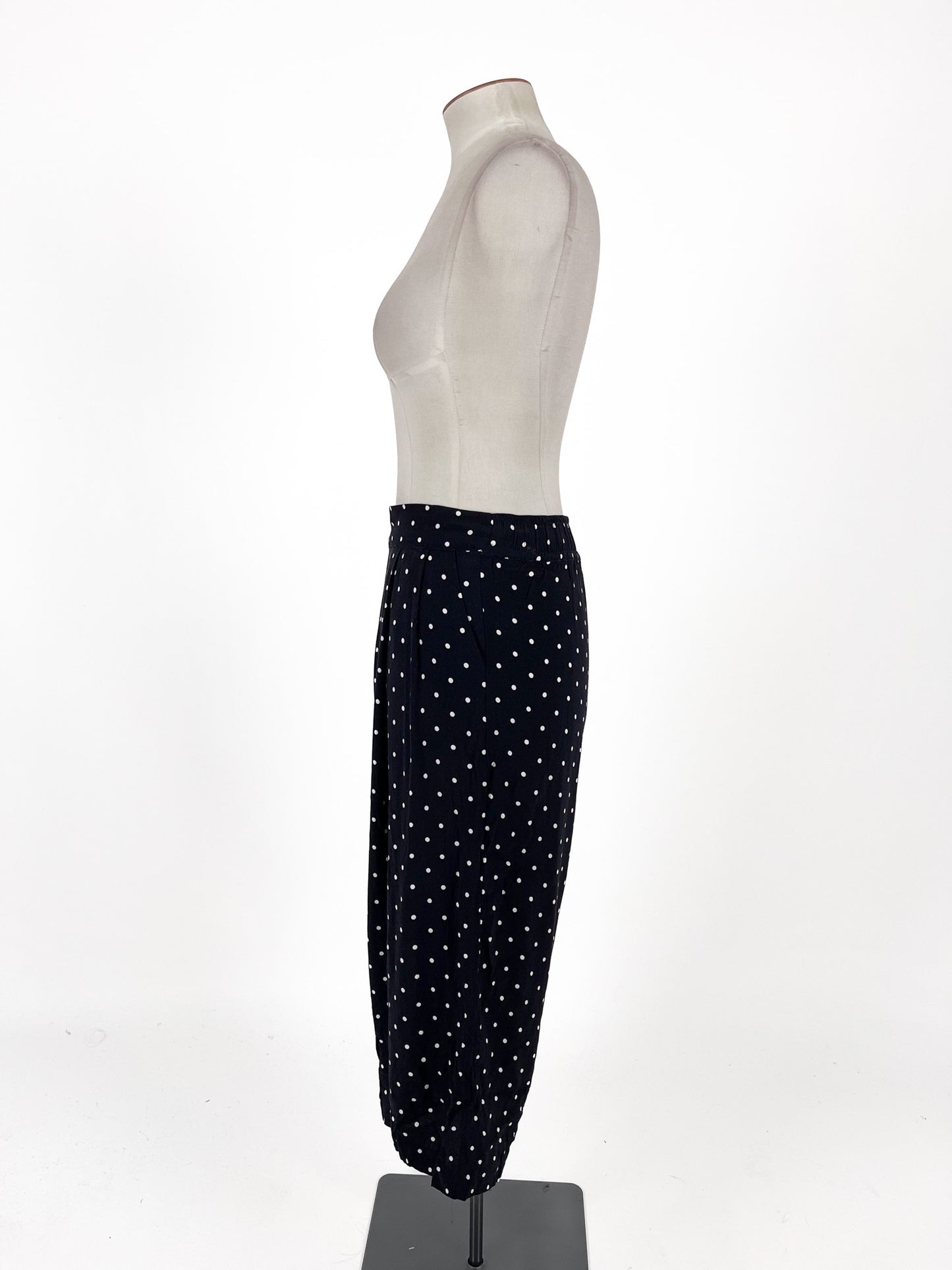 Whistle | Black Cropped Wide leg Pants | Size 14