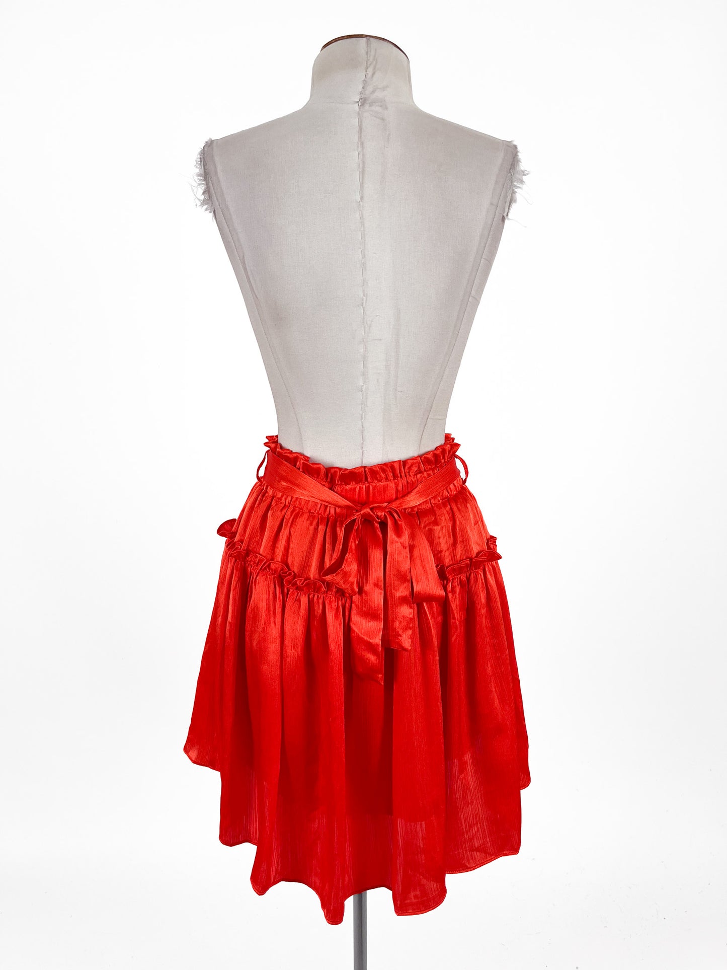 Pia | Orange Cocktail Skirt | Size XS