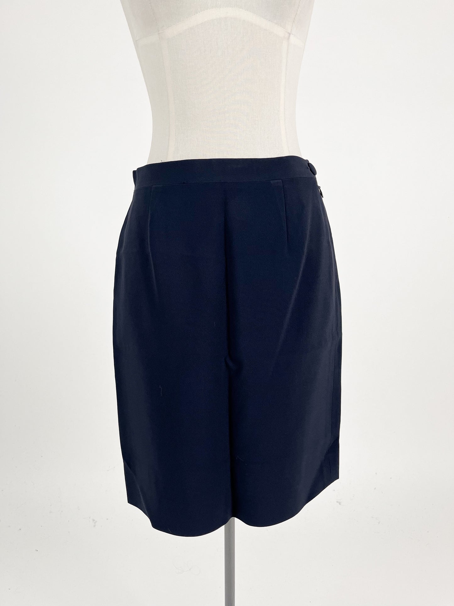 Moschino | Navy Workwear Skirt | Size 10