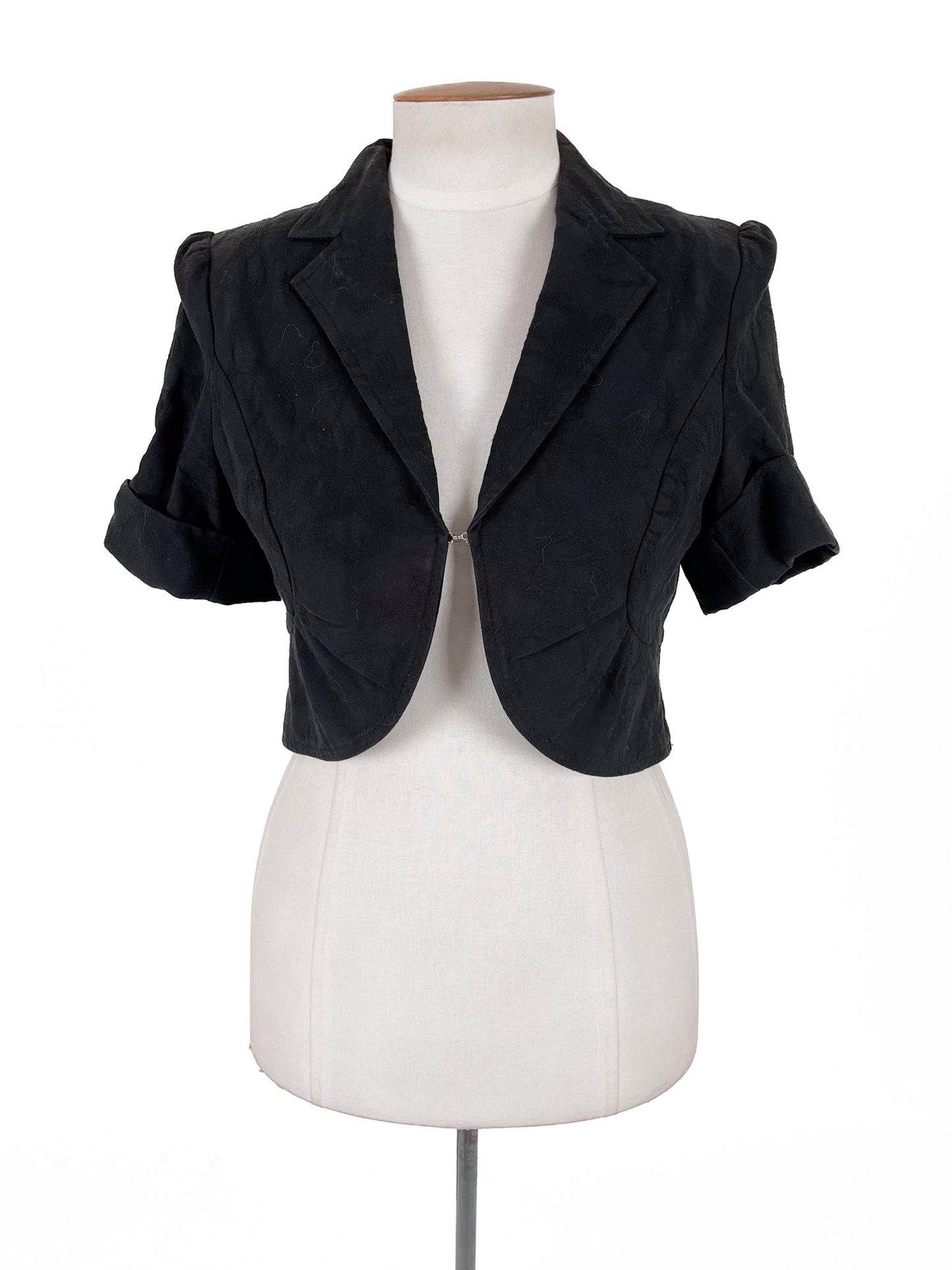 Staxs | Black Workwear Top | Size 10