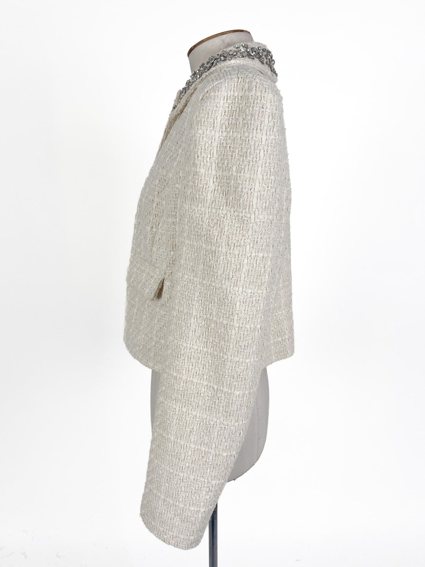 River Island | White Cocktail/Workwear Jacket | Size 10
