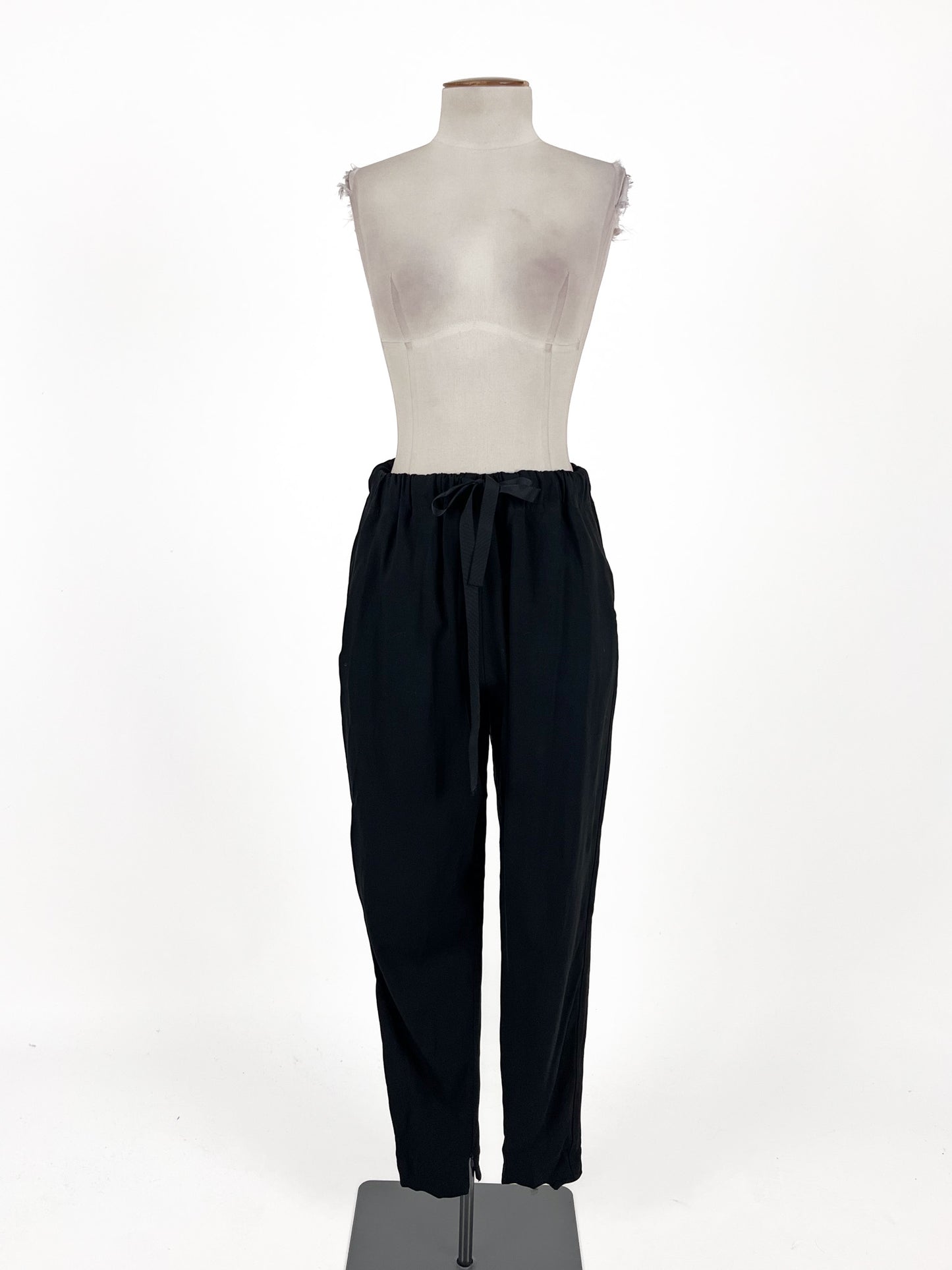 Bassike | Black Casual Pants | Size 6