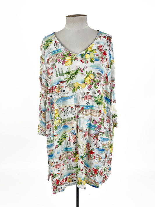 Blue Illusion - Multicoloured Top (Size 18)