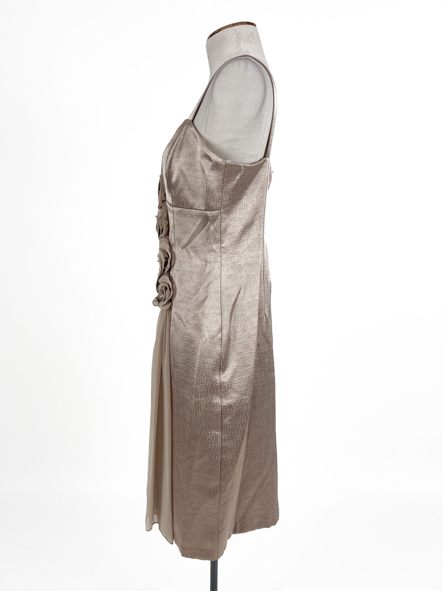 Laura K | Gold Cocktail Dress | Size 10