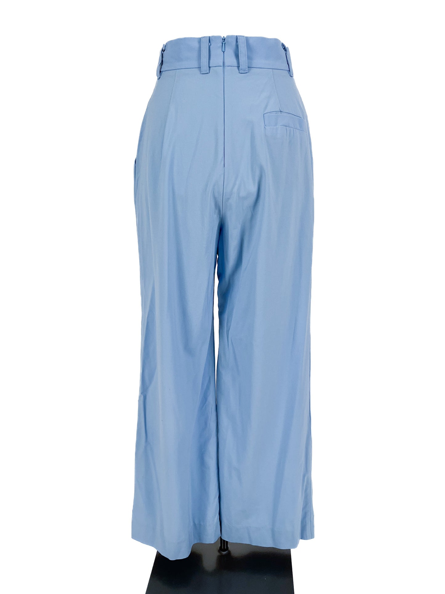 Liam | Blue High waisted Wide leg Pants | Size 8