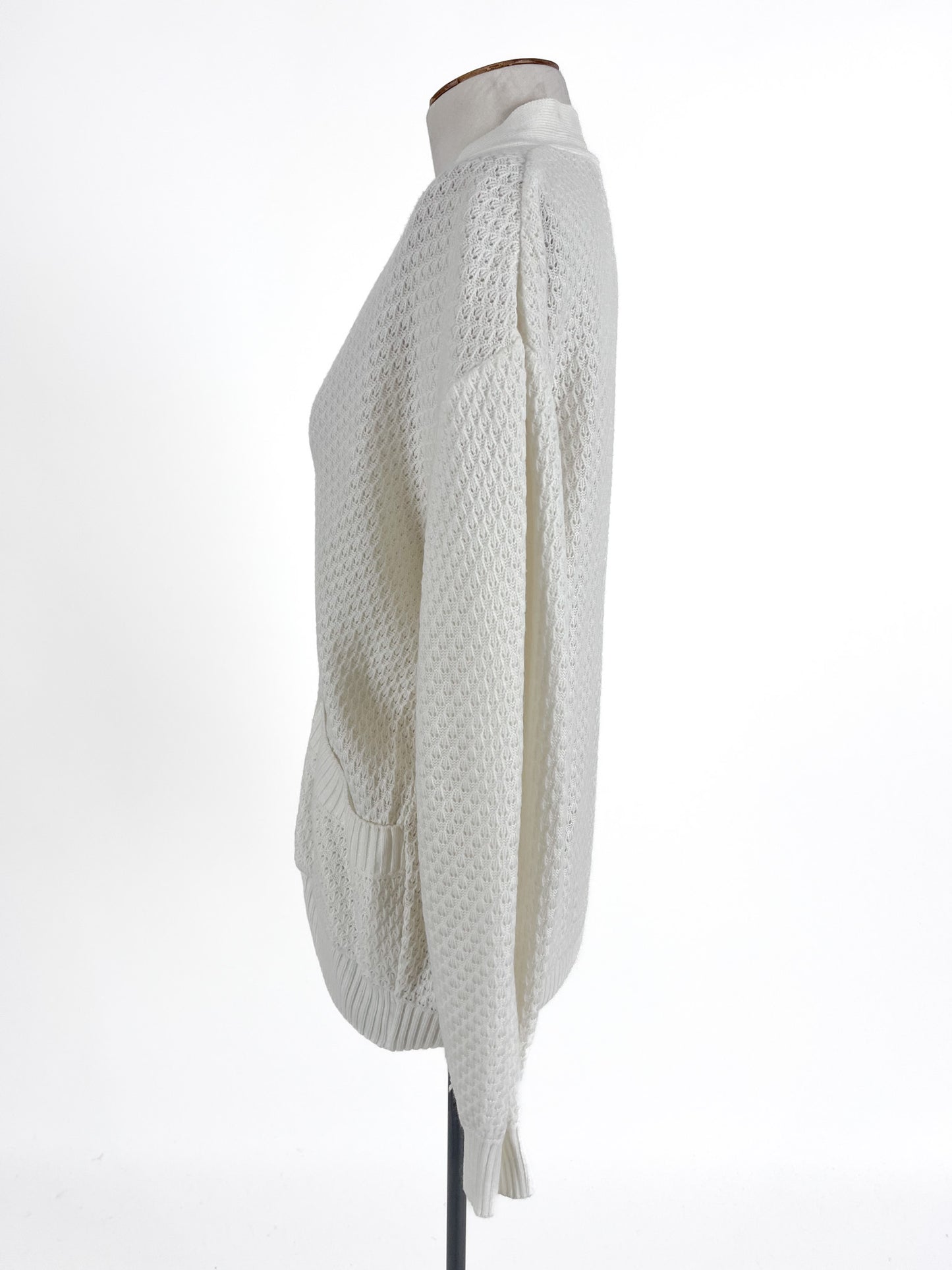 Palatine | White Casual/Workwear Cardigan | Size M