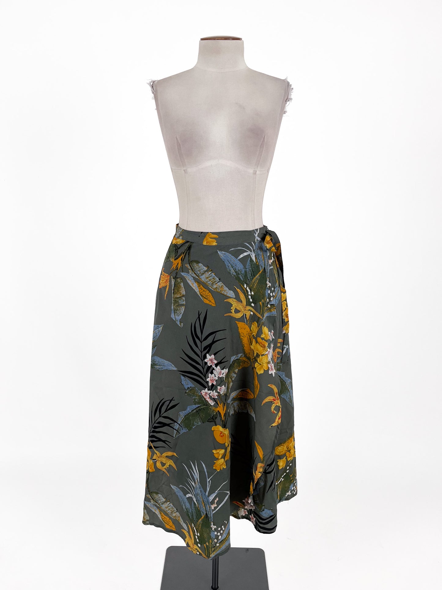 QED London | Green Casual/Workwear Skirt | Size 8