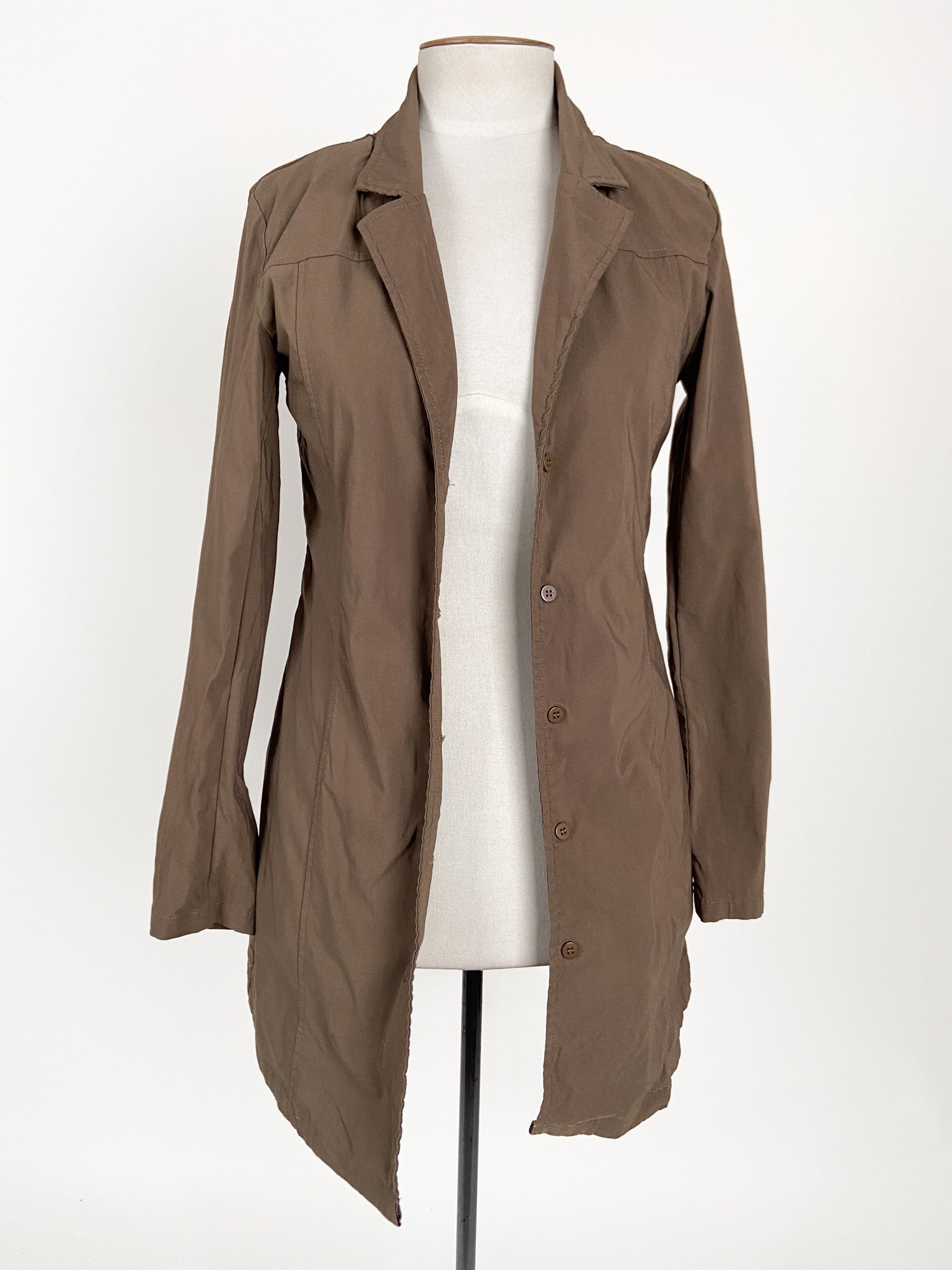 Glassons Brown Casual Workwear Coat Size 12 Again