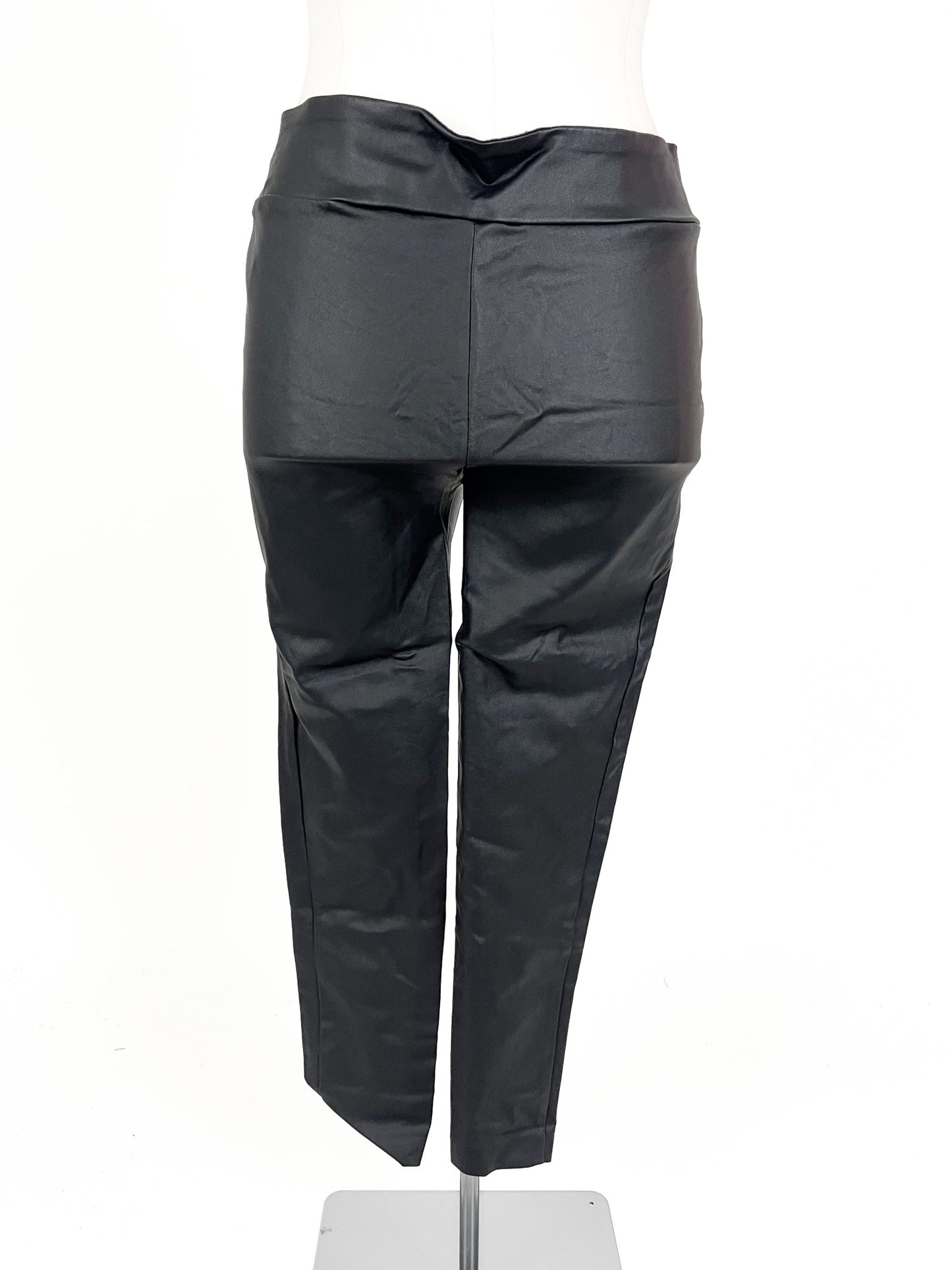 Max | Black Faux leather Skinny Pants | Size 16