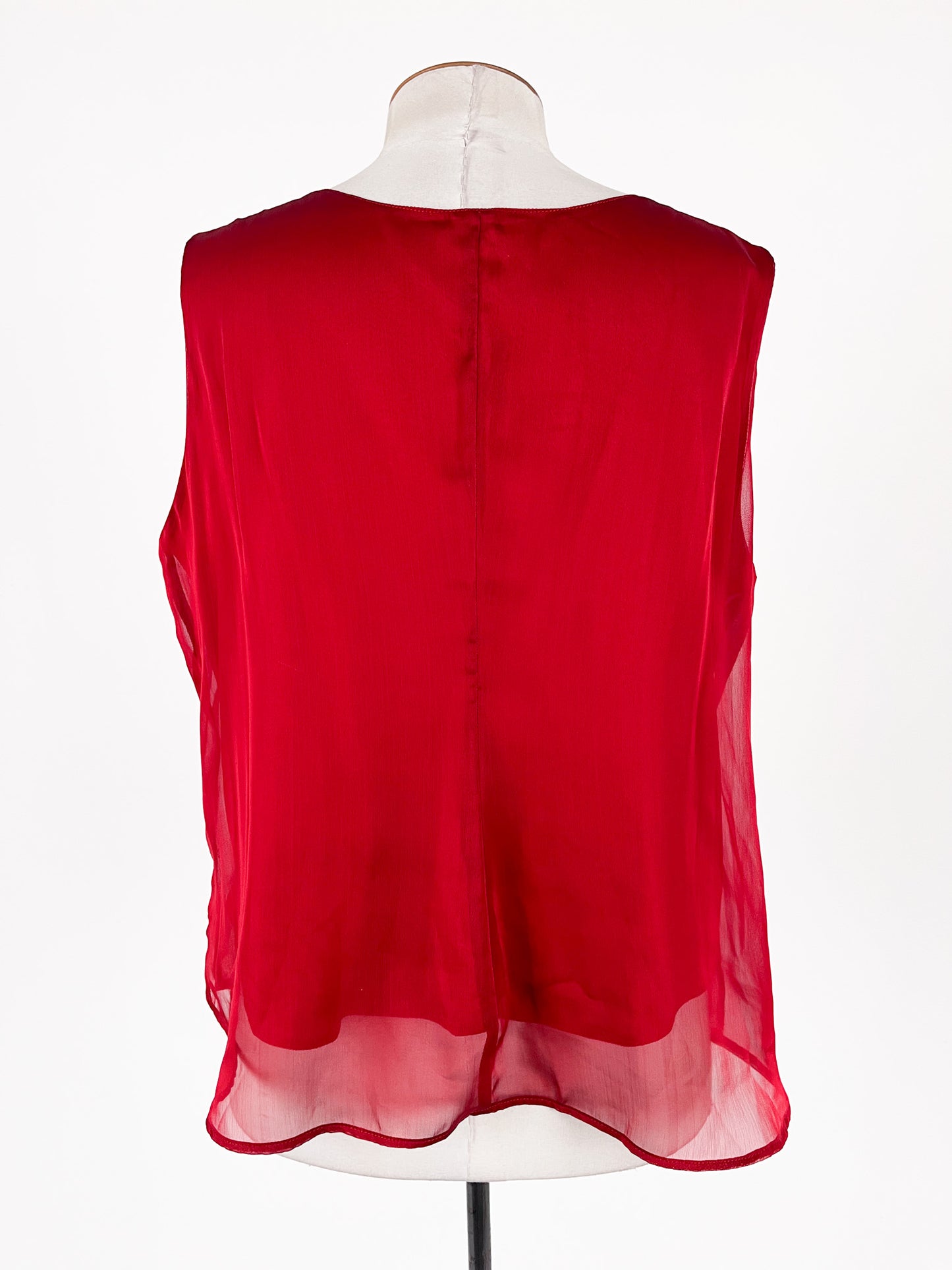 Vanilla | Red Casual/Cocktail Top | Size 18