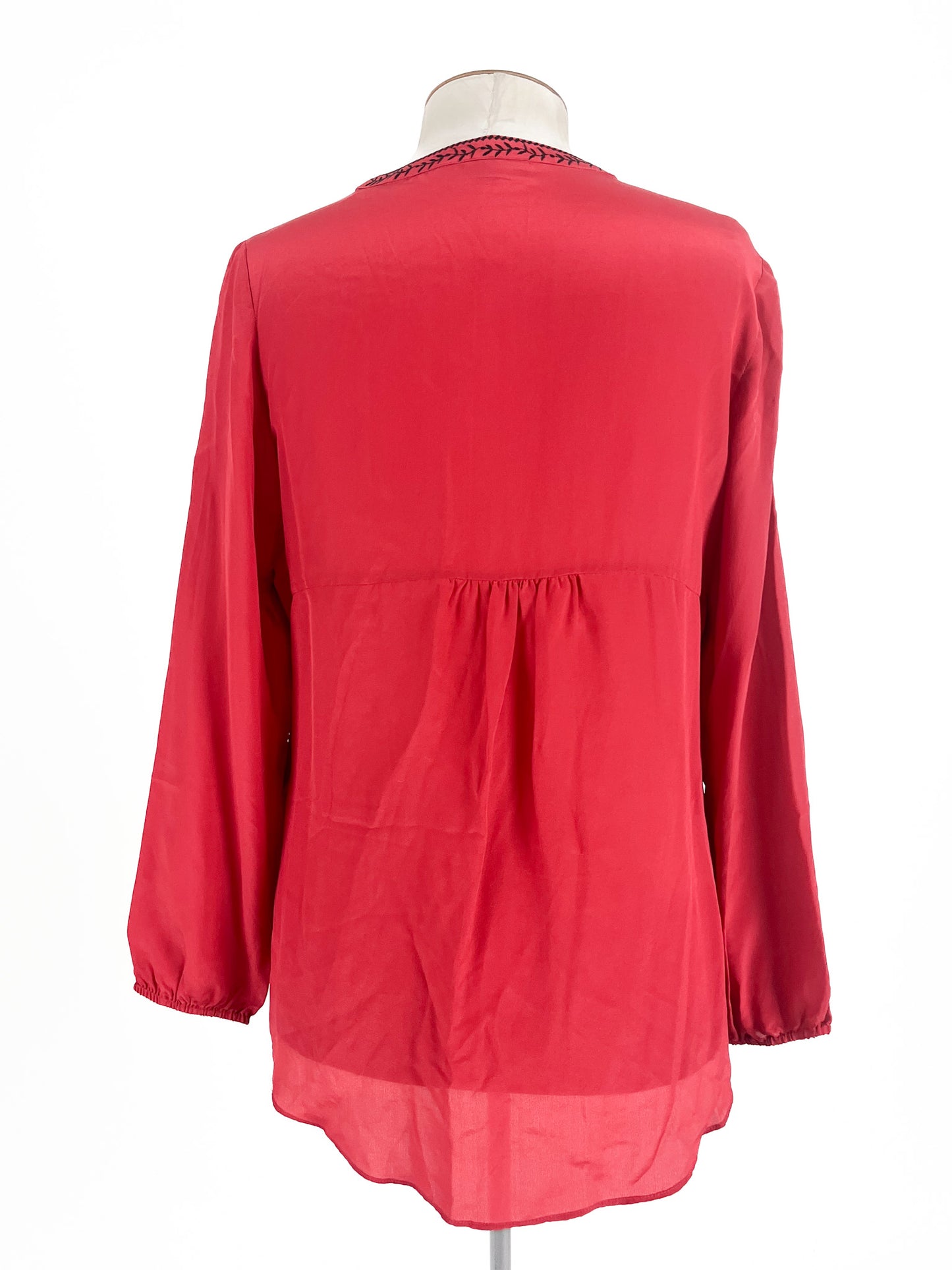 Blue Illusion | Red Casual Top | Size S