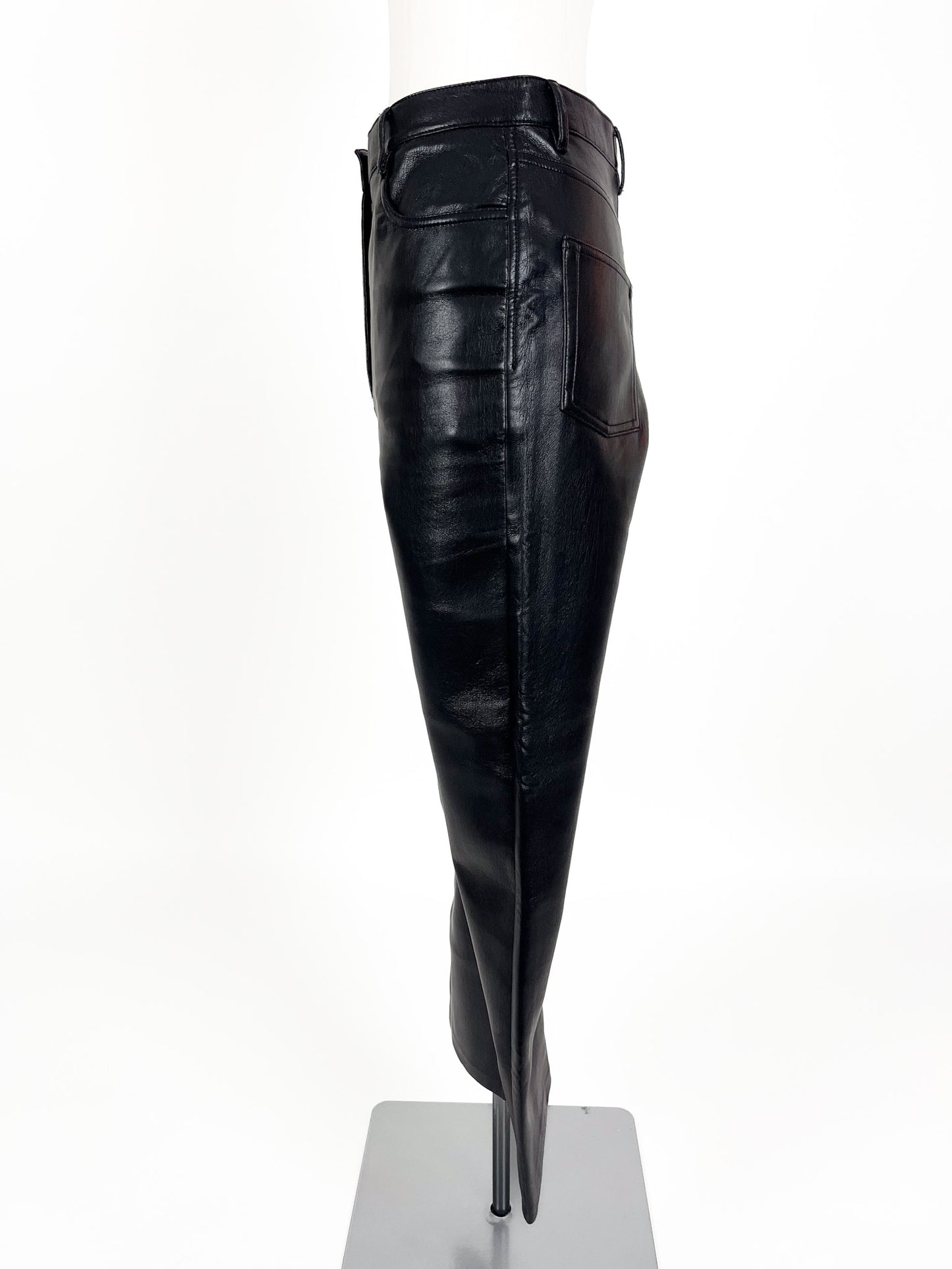 Wilfred | Black Faux leather High waisted Pants | Size 8