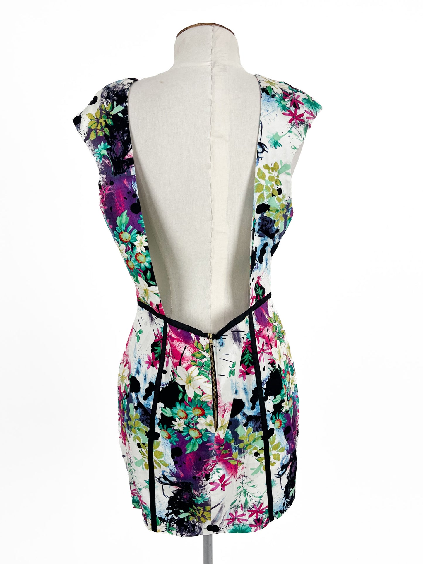 Plume | Multicoloured Cocktail Dress | Size 12