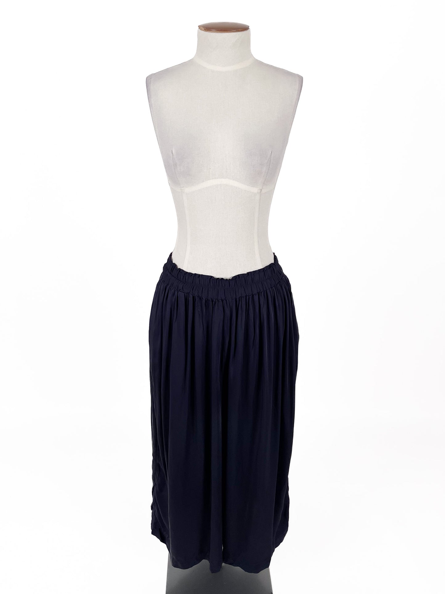 H&M | Navy High waisted Wide leg Pants | Size 10