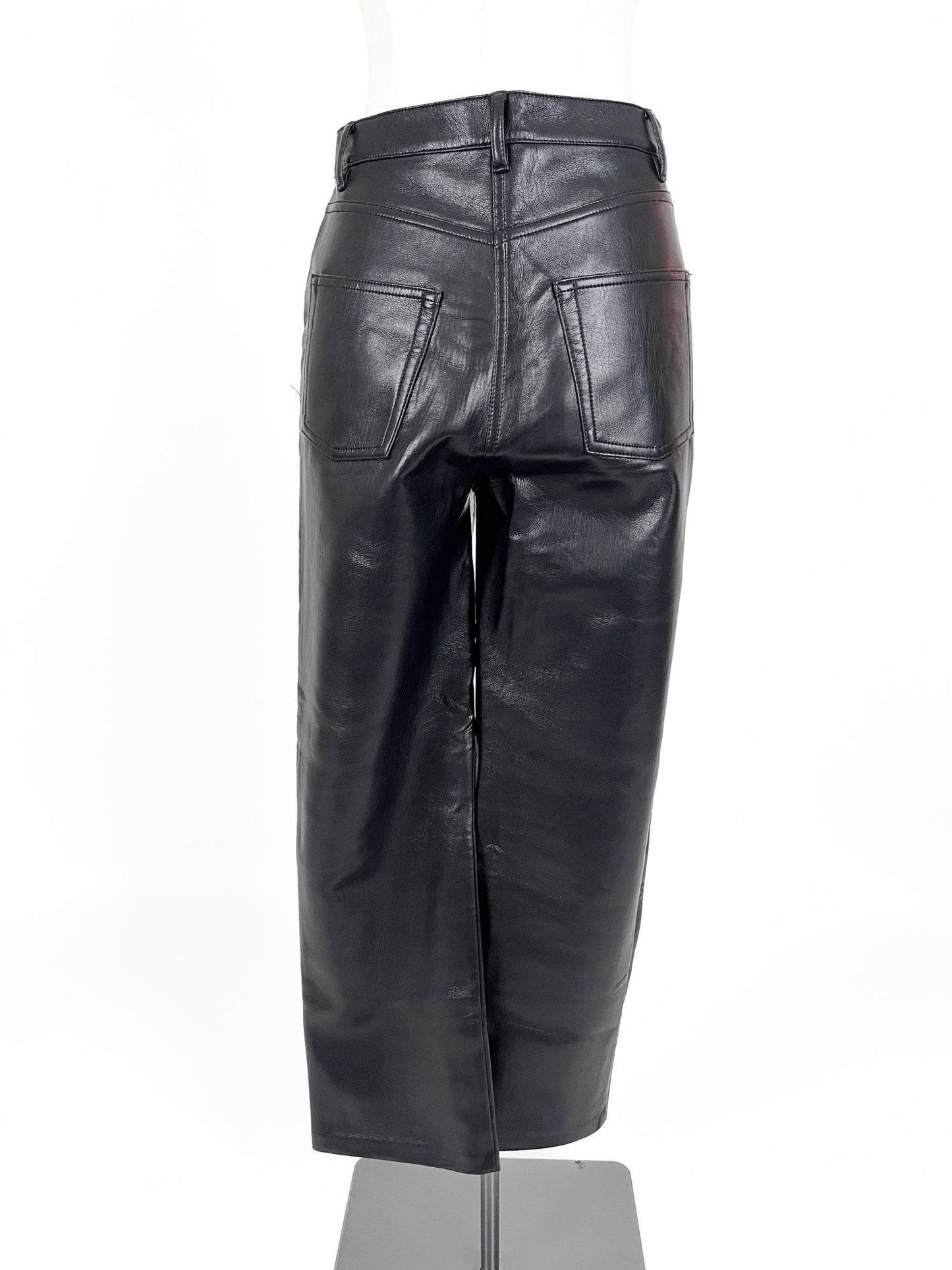 Wilfred | Black Faux leather High waisted Pants | Size 8