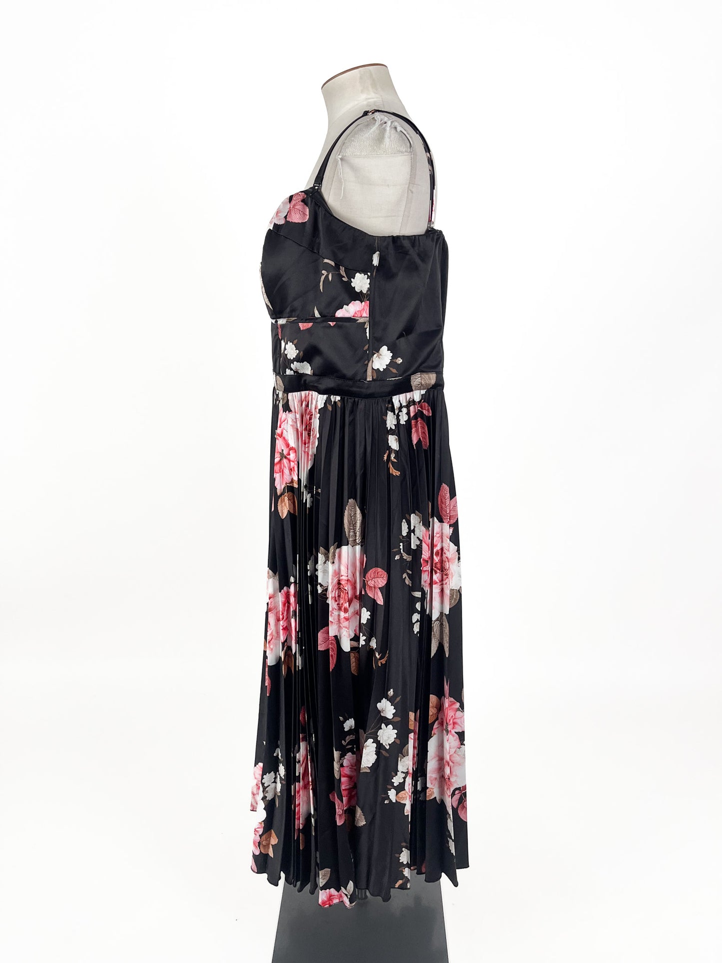 City Chic - Black Midi Dress (Size 22)