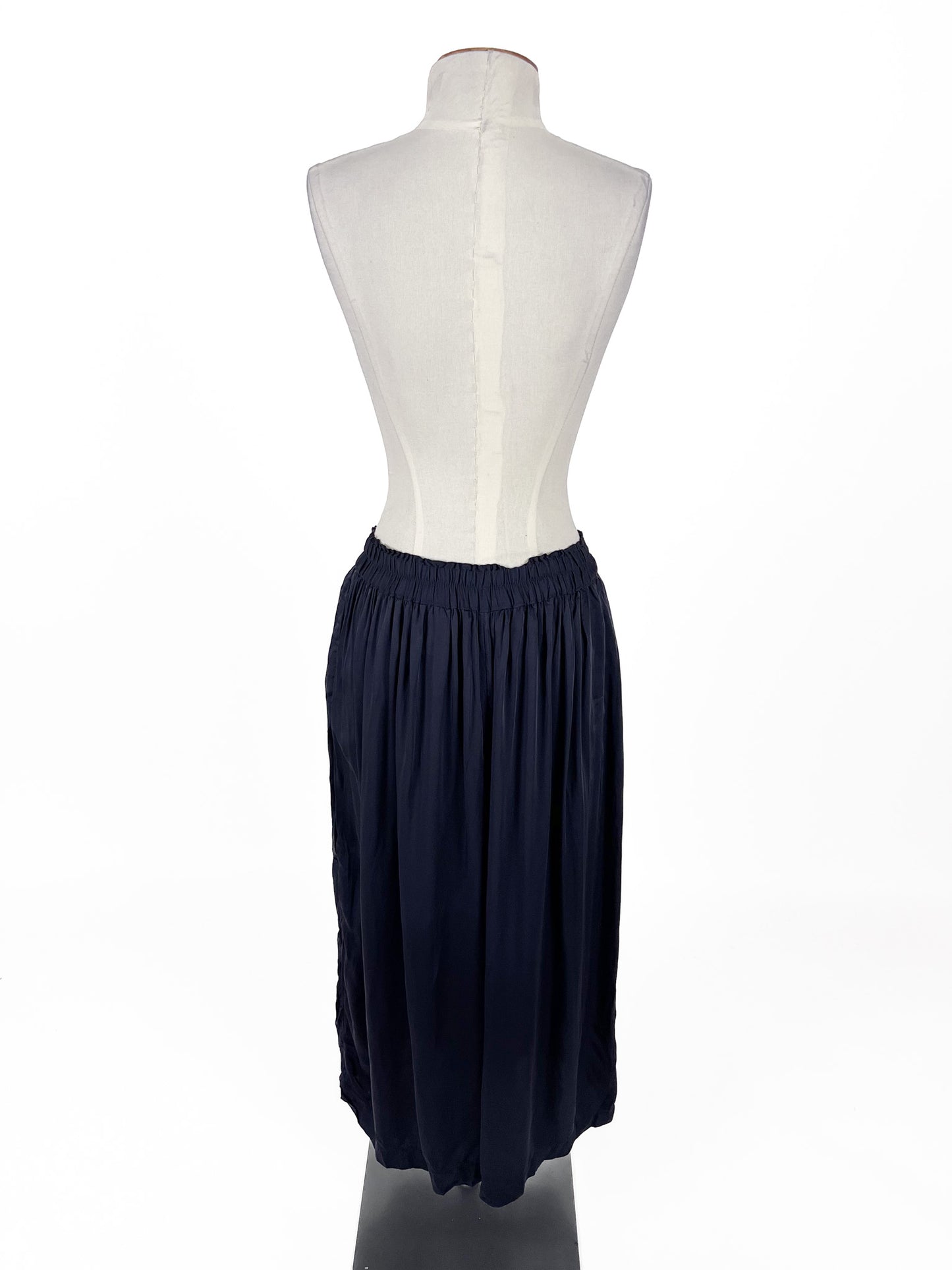 H&M | Navy High waisted Wide leg Pants | Size 10