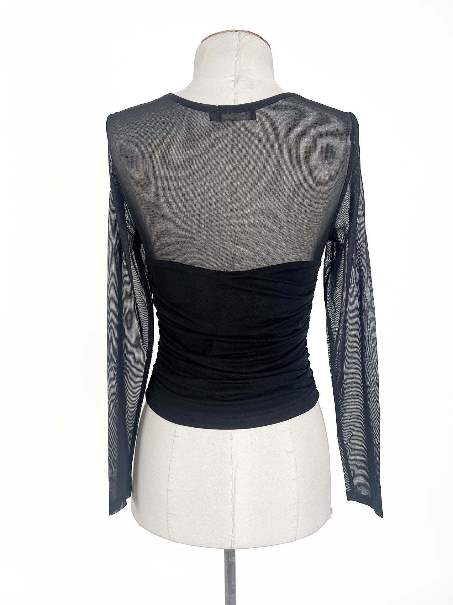 Mirrou | Black Casual Top | Size S
