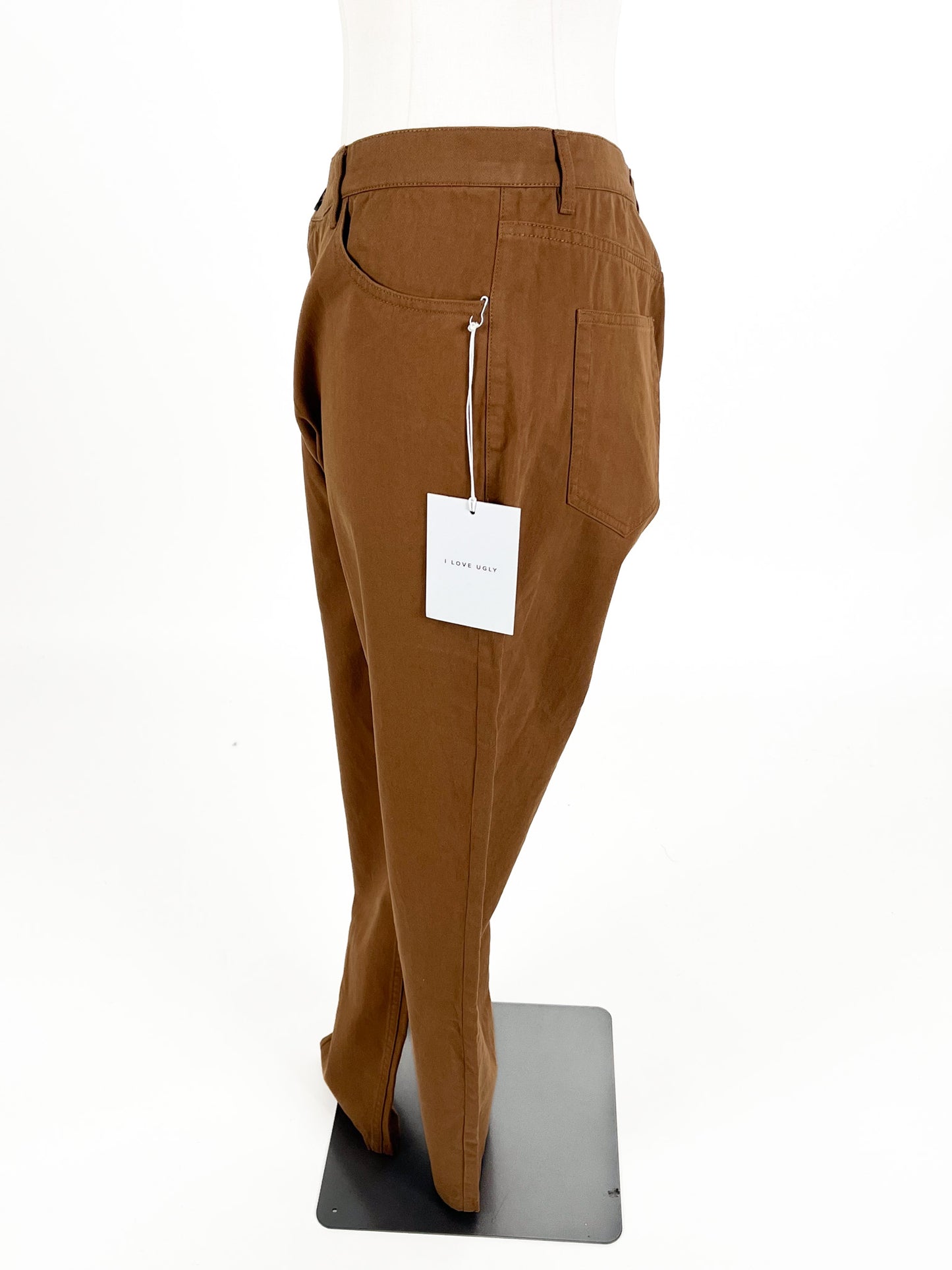 I Love Ugly | Brown Straight fit Pants | Size XXL