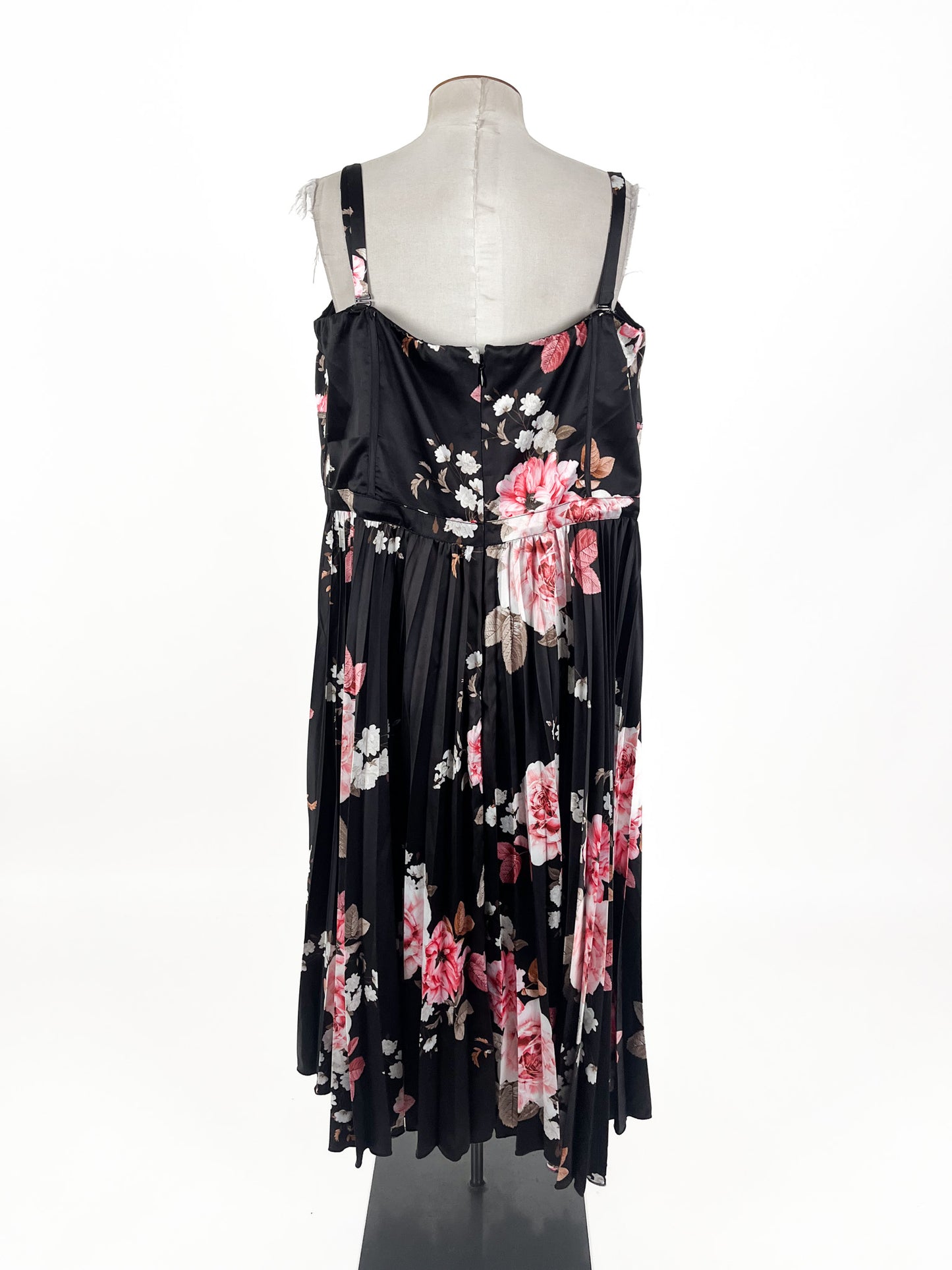 City Chic - Black Midi Dress (Size 22)