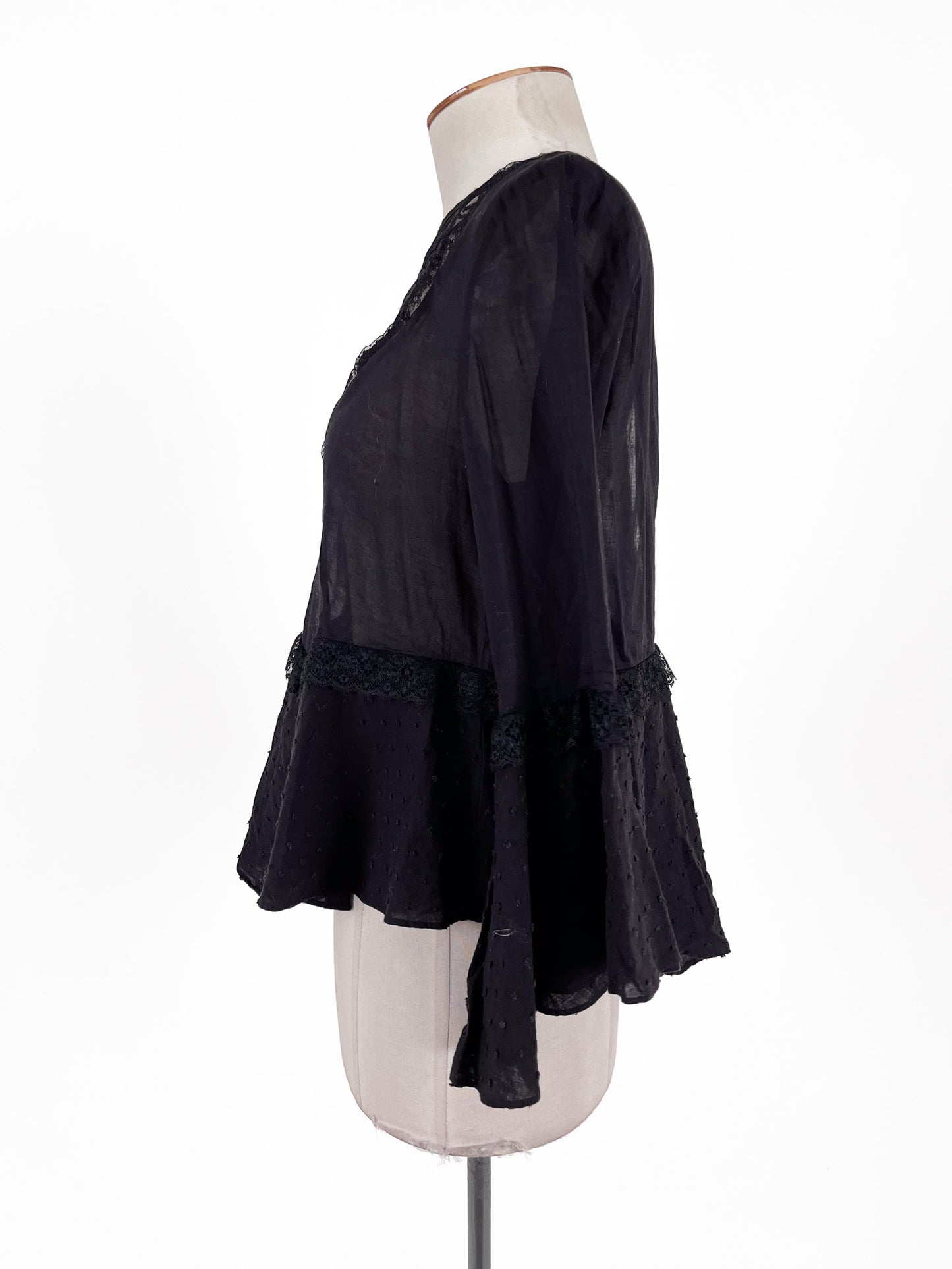 Alice McCall | Black Casual Top | Size 8