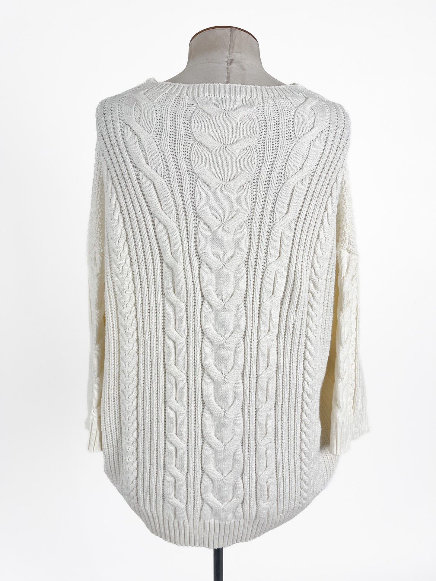 Grace Hill | White Casual Jumper | Size L