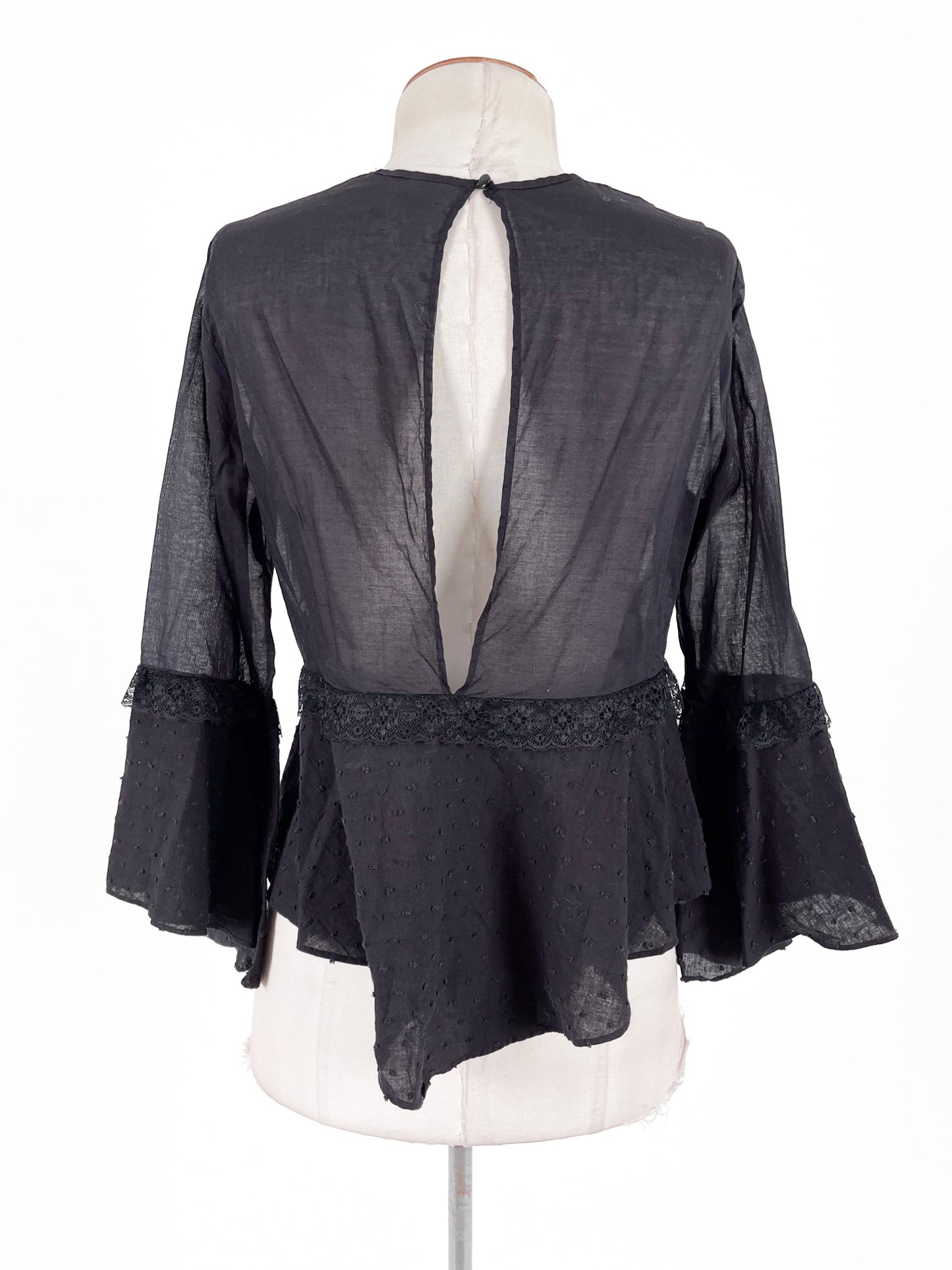 Alice McCall | Black Casual Top | Size 8