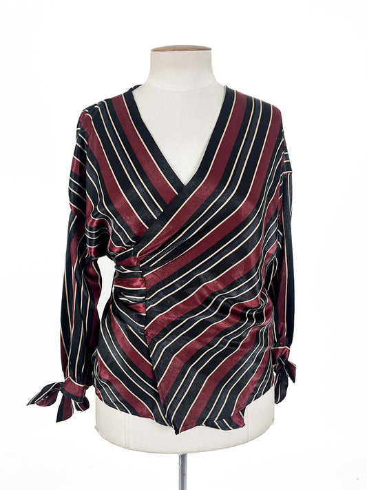 Zara - Purple & Black Blouse (Size M)