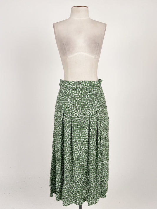 H&M | Green Casual Skirt | Size 10