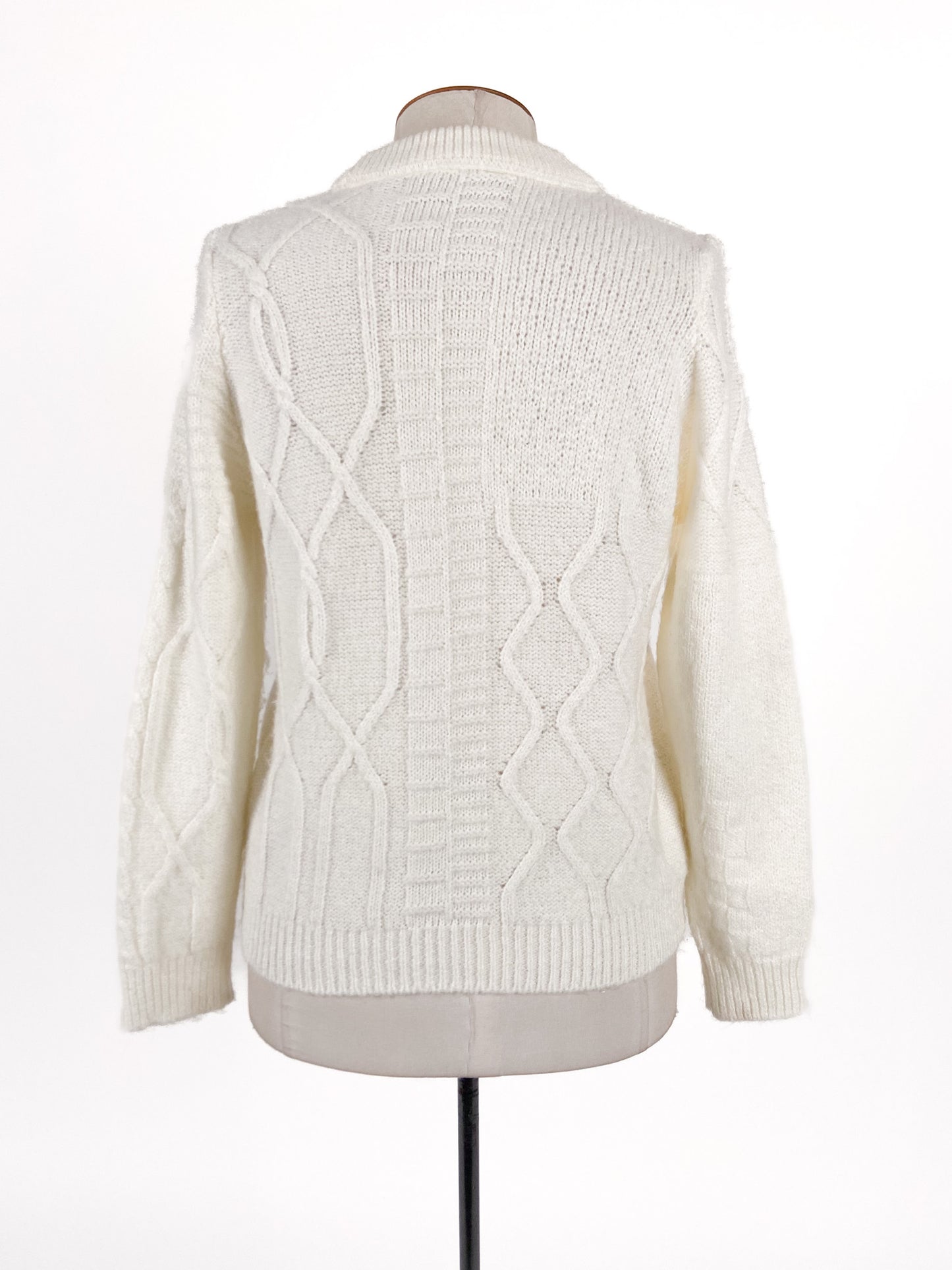 Naf Naf | White Casual Jumper | Size L