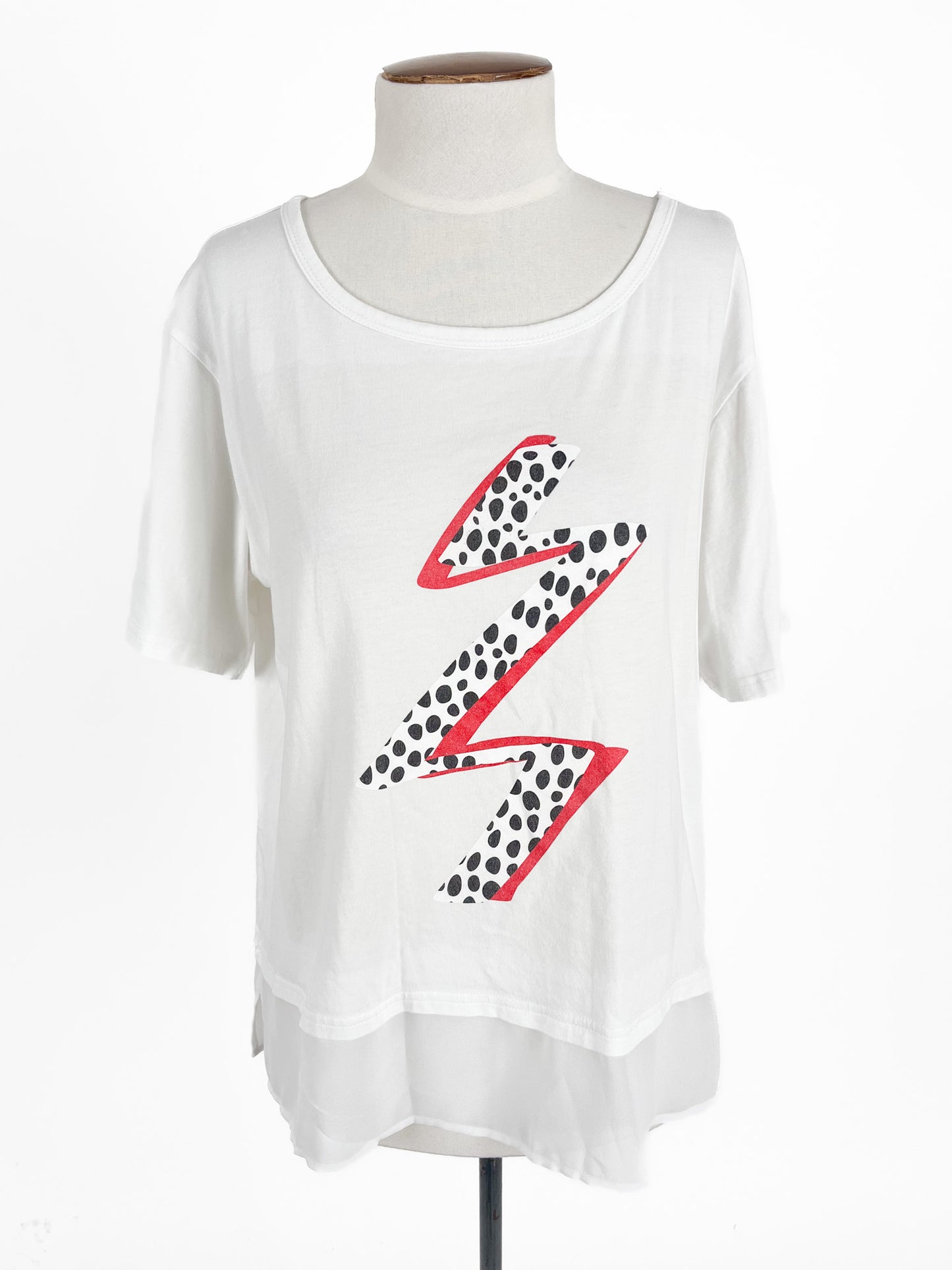 Alaska Tees | White Casual Top | Size M