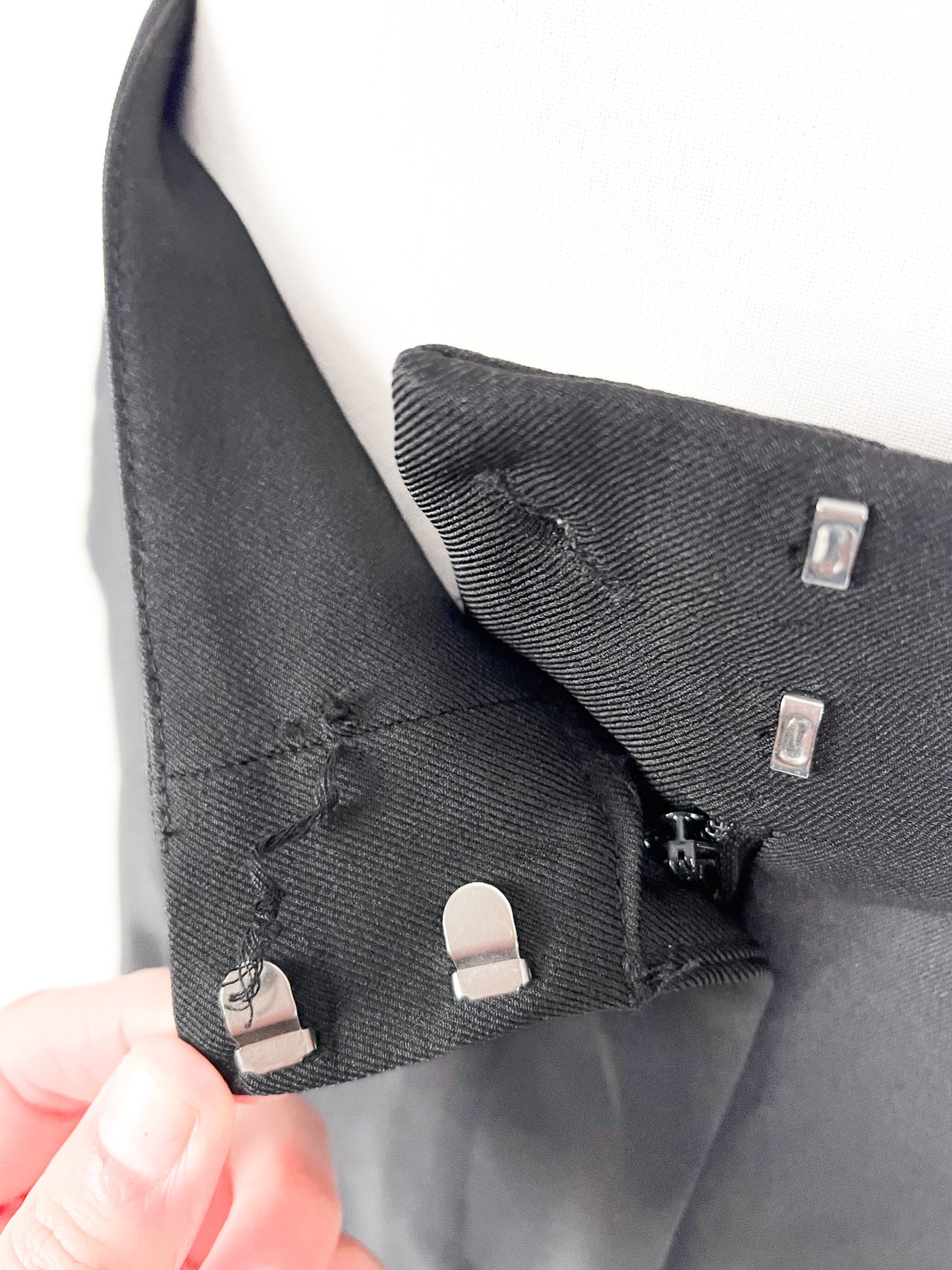 Dotti | Black Cropped Wide leg Pants | Size 14