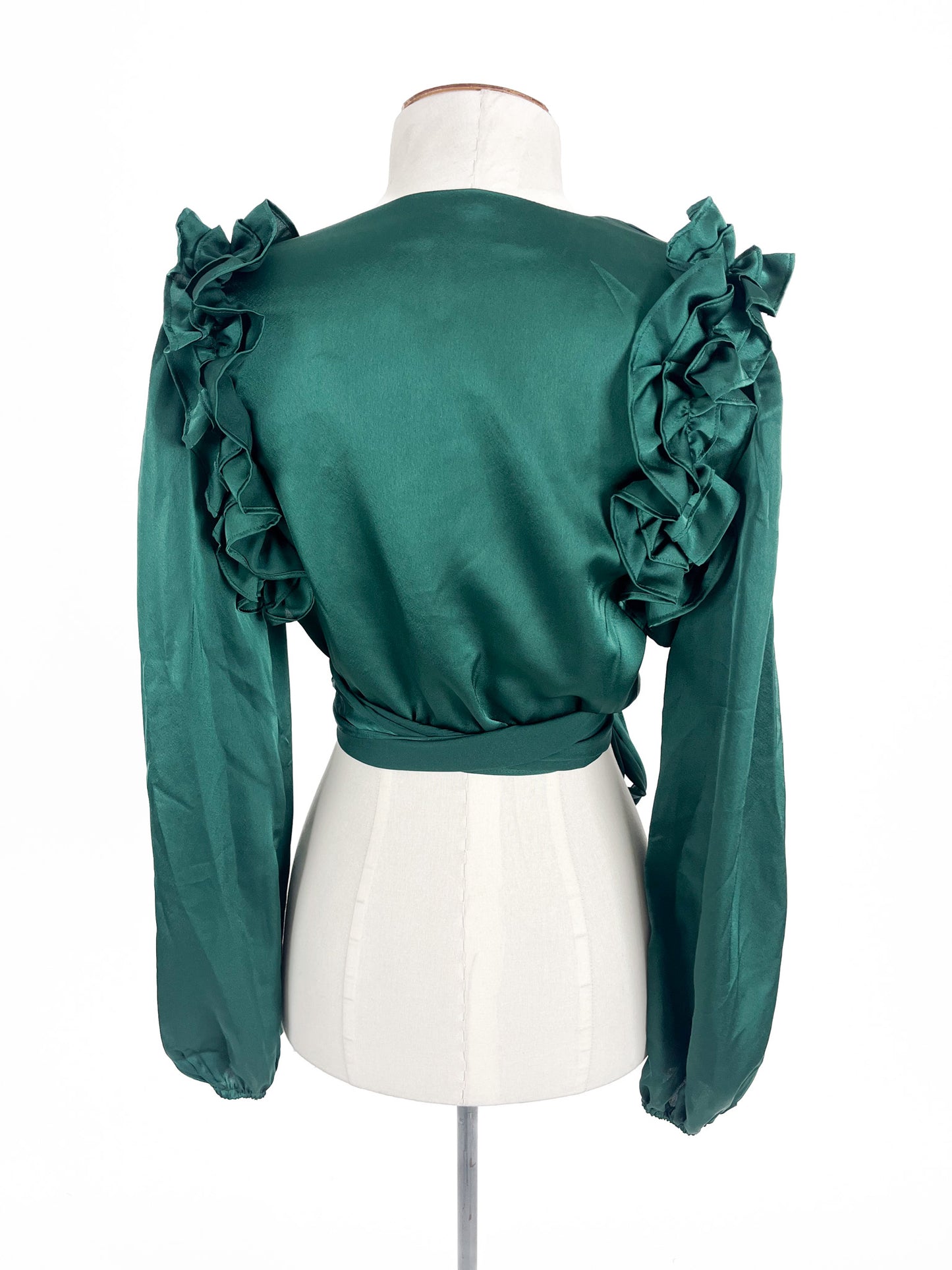 Pia | Green Casual Top | Size XS