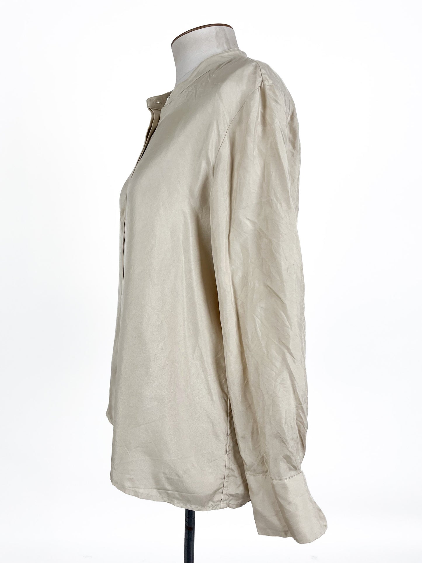 Trenery | Beige Workwear Top | Size 14