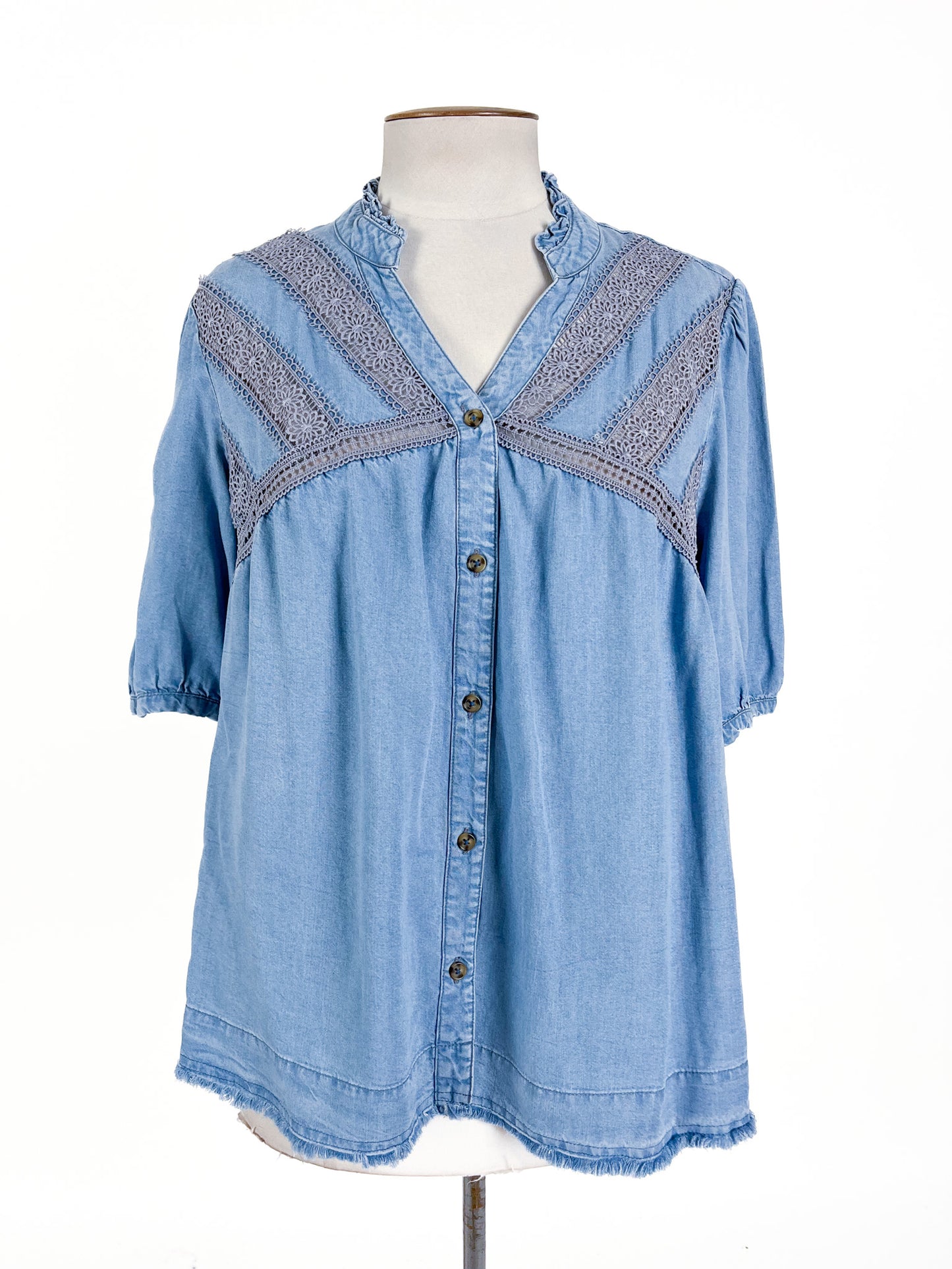 Foxwood | Blue Casual Top | Size 14