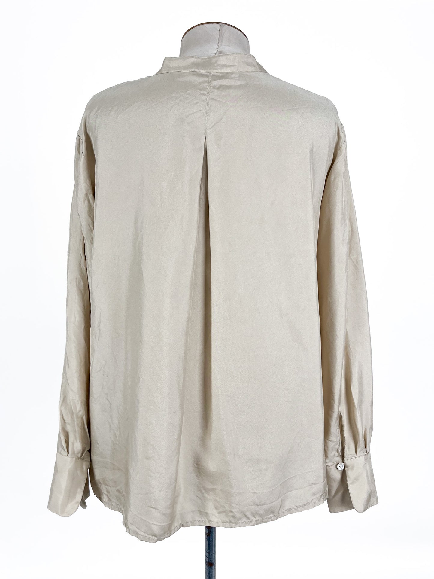 Trenery | Beige Workwear Top | Size 14