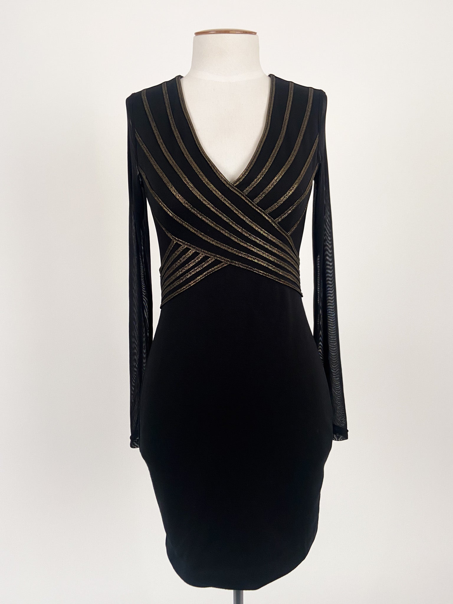 Ark Co Black Cocktail Dress Size S Again
