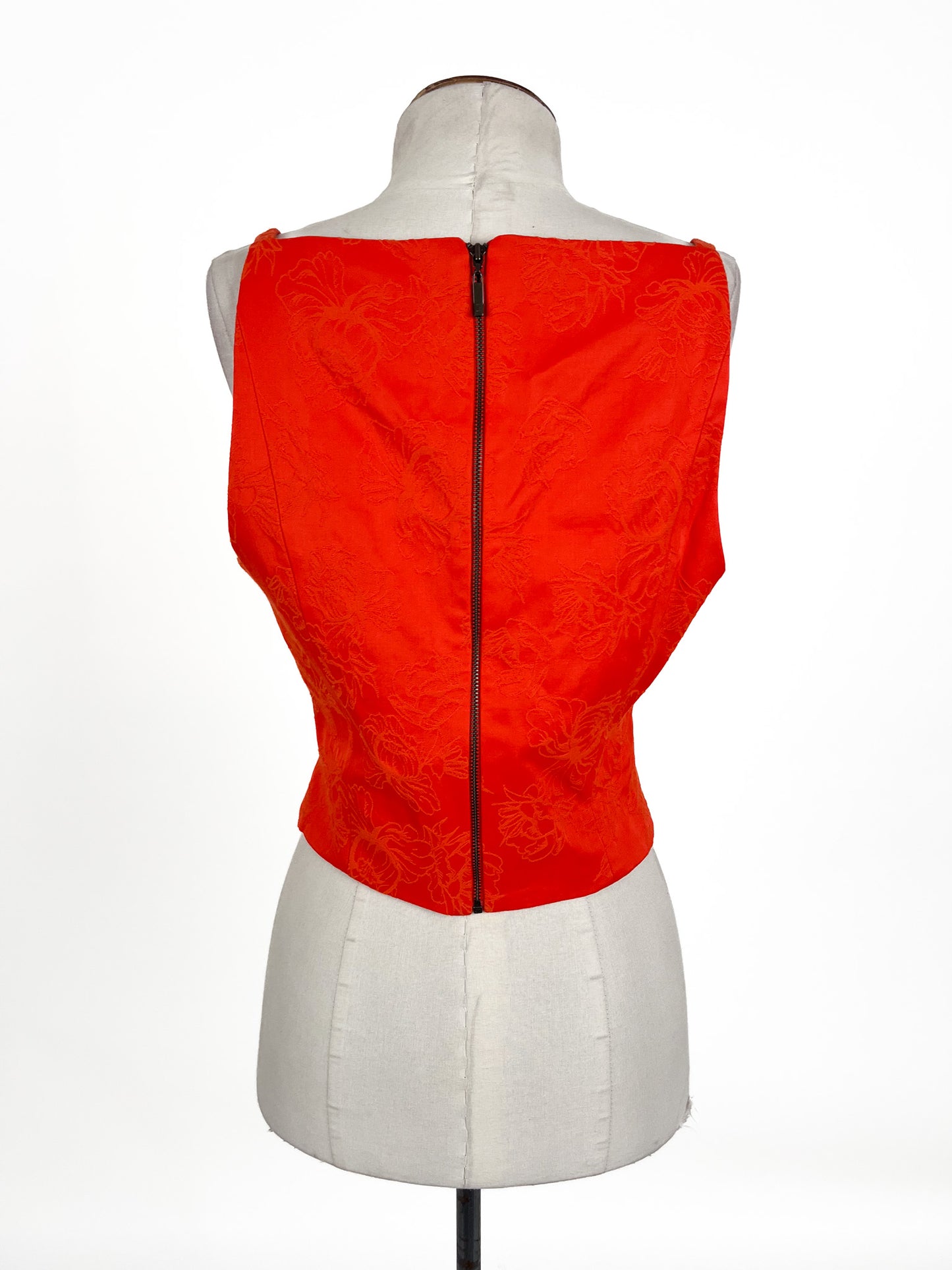 CUE | Orange Casual/Workwear Top | Size 10