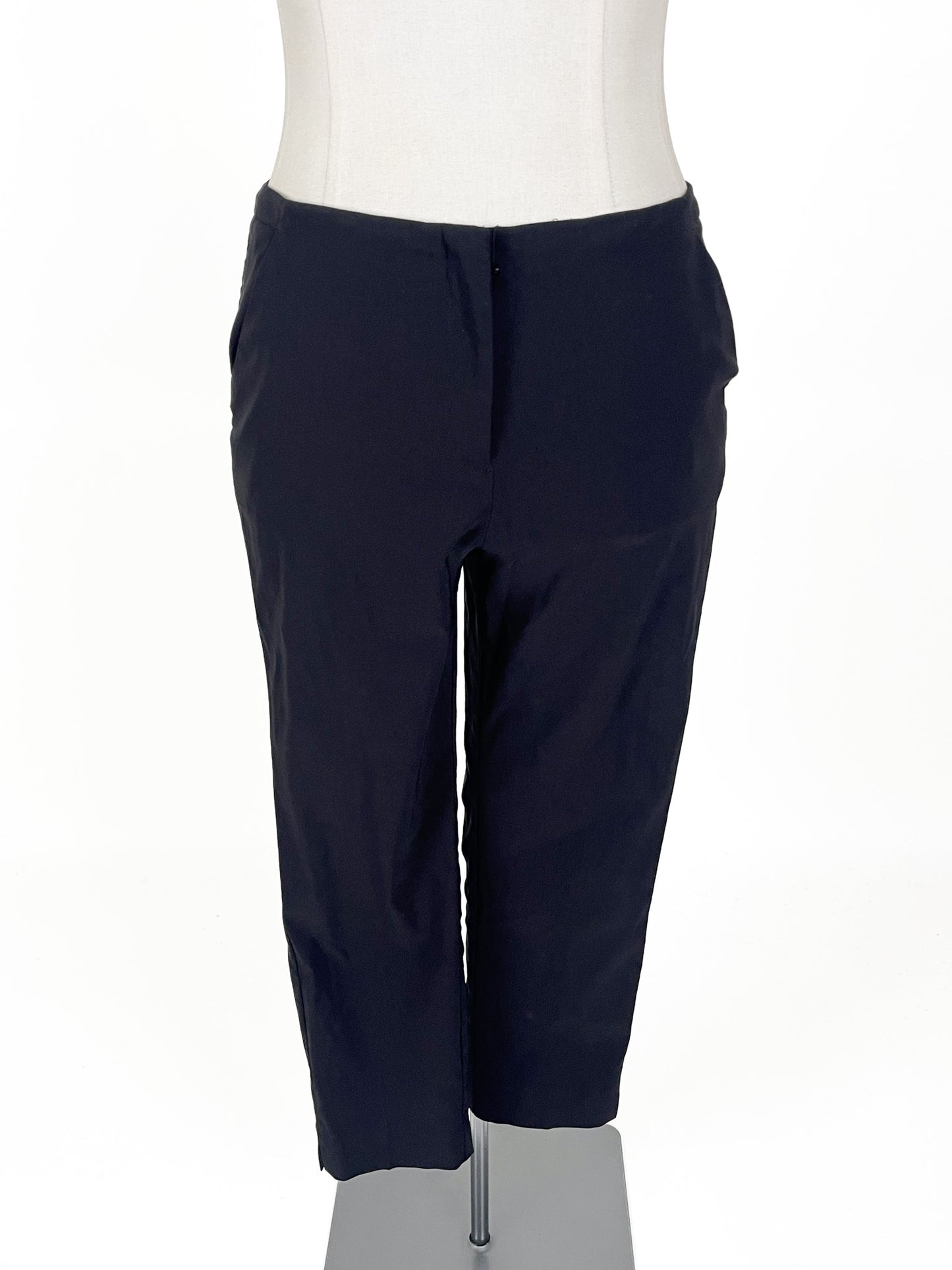 Portmans | Black Cropped Pants | Size 12
